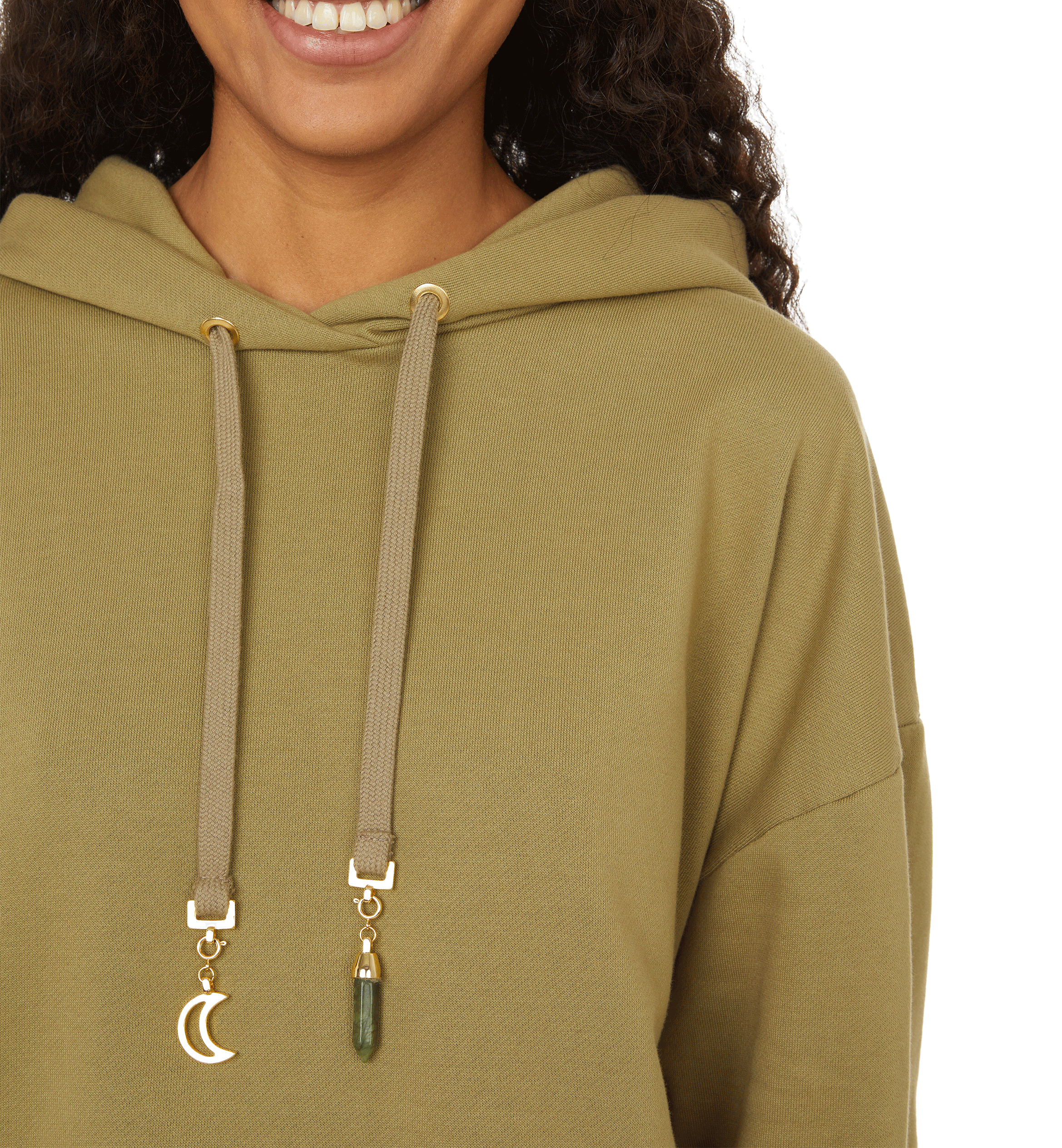Organic cotton hoodie THE SOCIAL SUNDAY Green