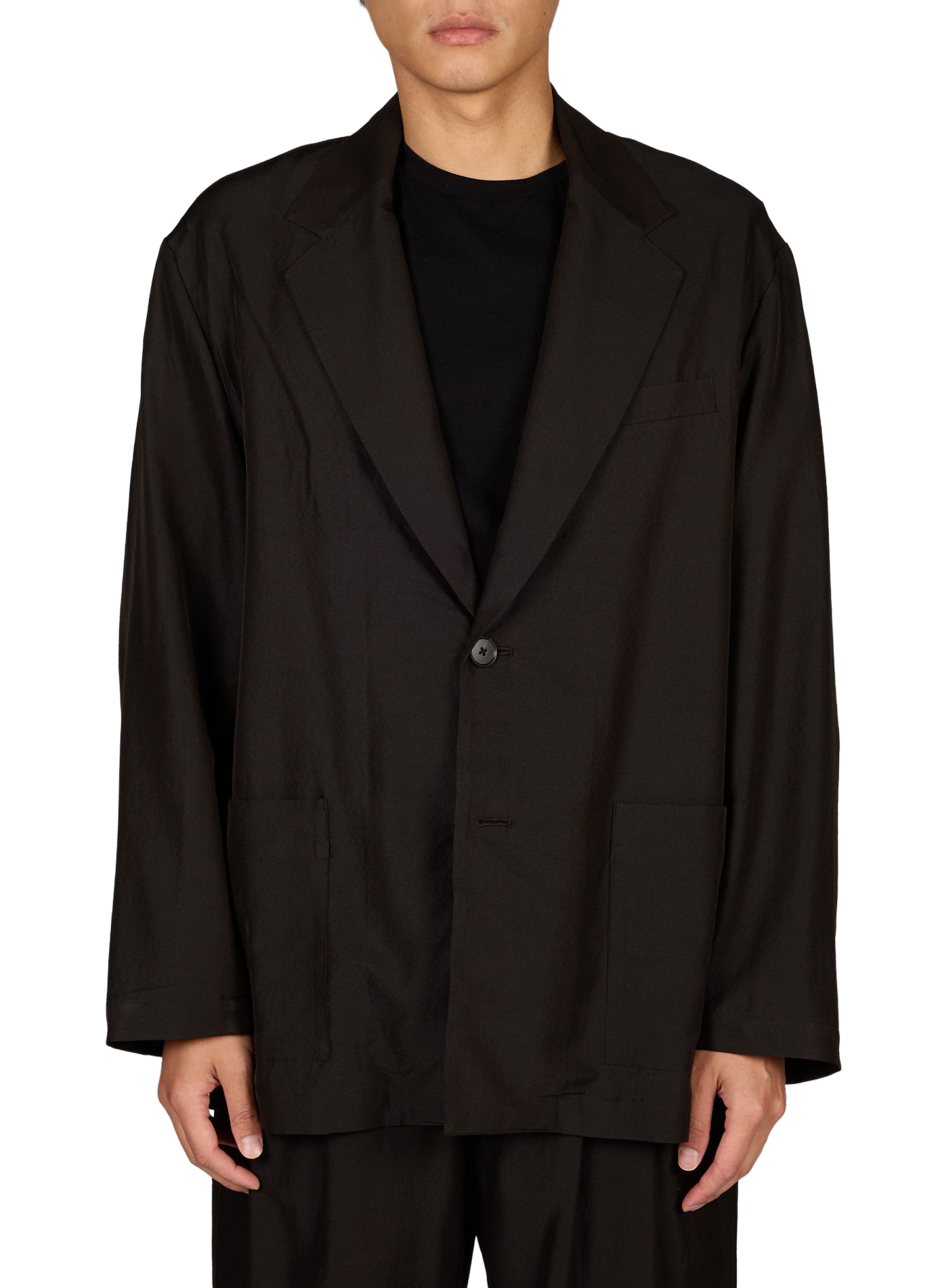 Veste blazer en laine et soie SSSTEIN Noir