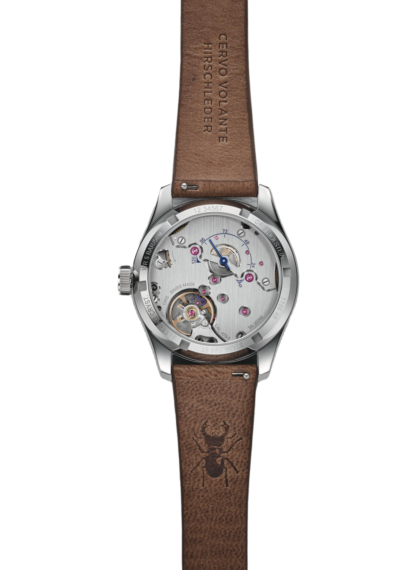 Montre automatique Oris Big Crown Calibre 473 en cuir ORIS Bleu