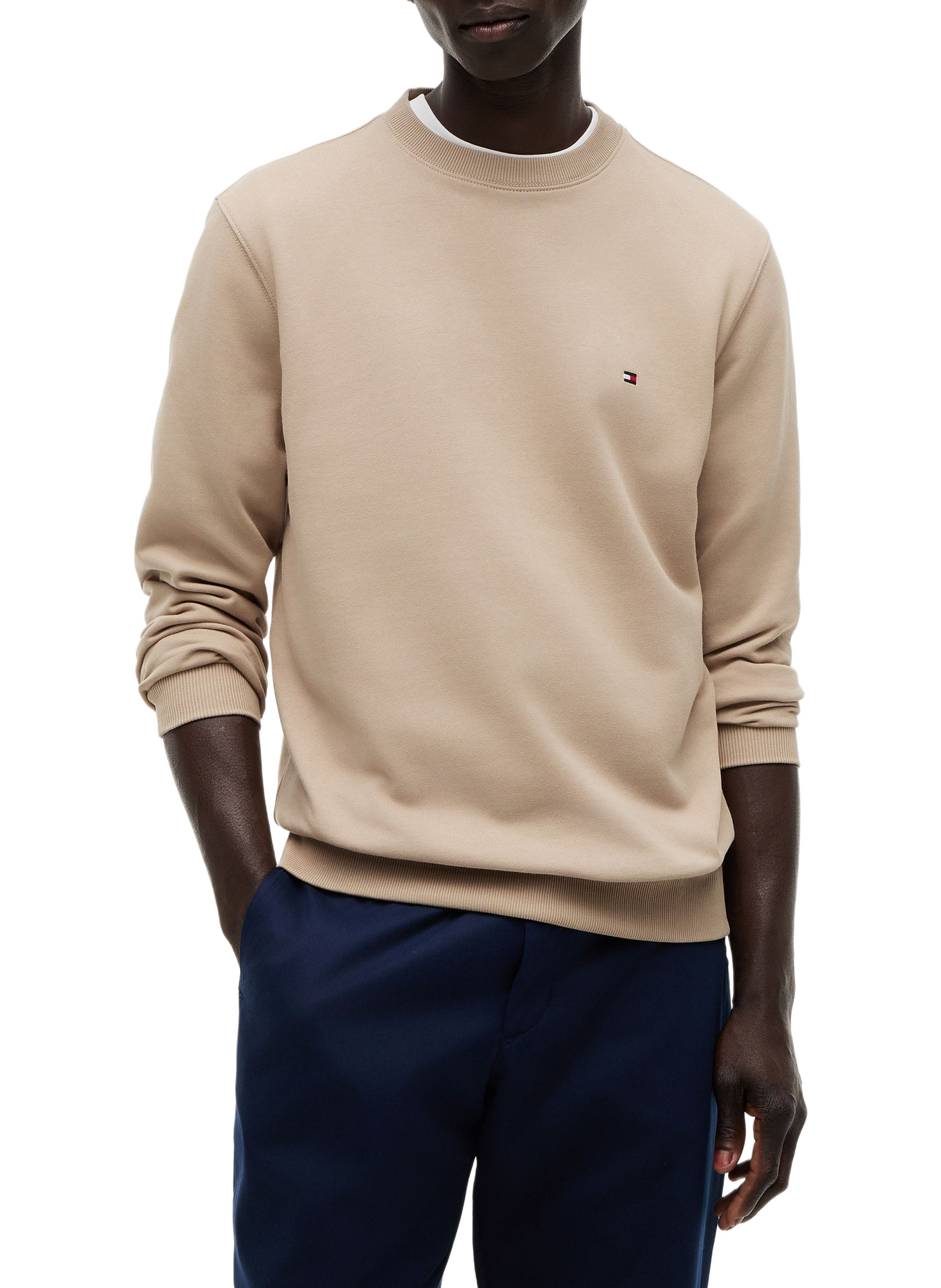 Baumwoll-Sweatshirt TOMMY HILFIGER Beige