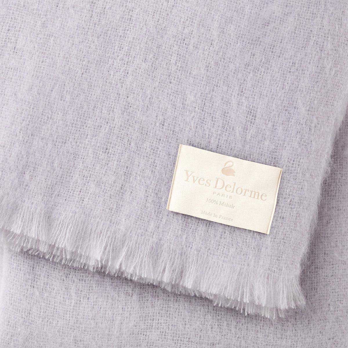 Couverture en mohair, mohair YVES DELORME Gris
