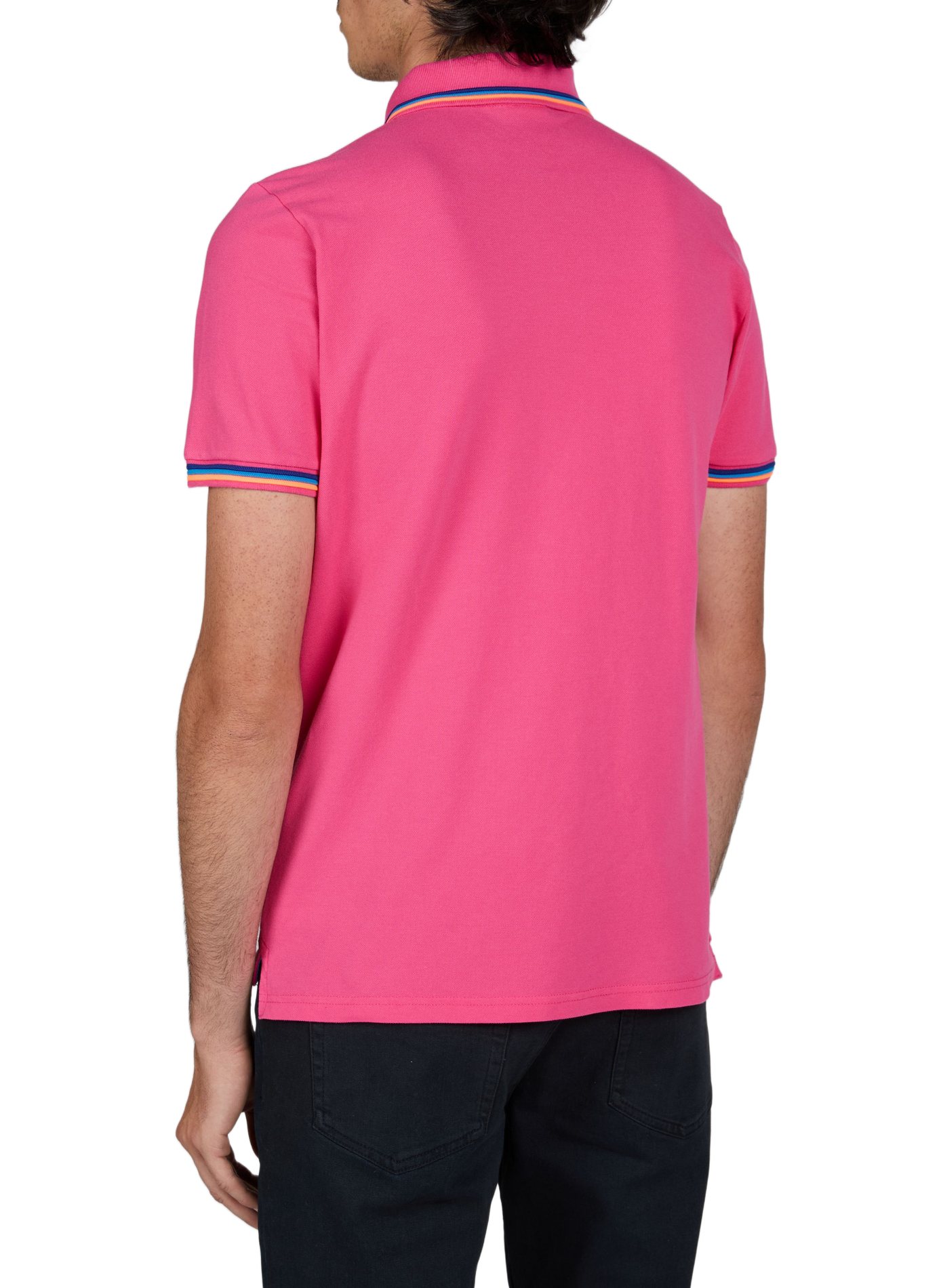 Cotton-blend polo shirt SUNDEK Pink