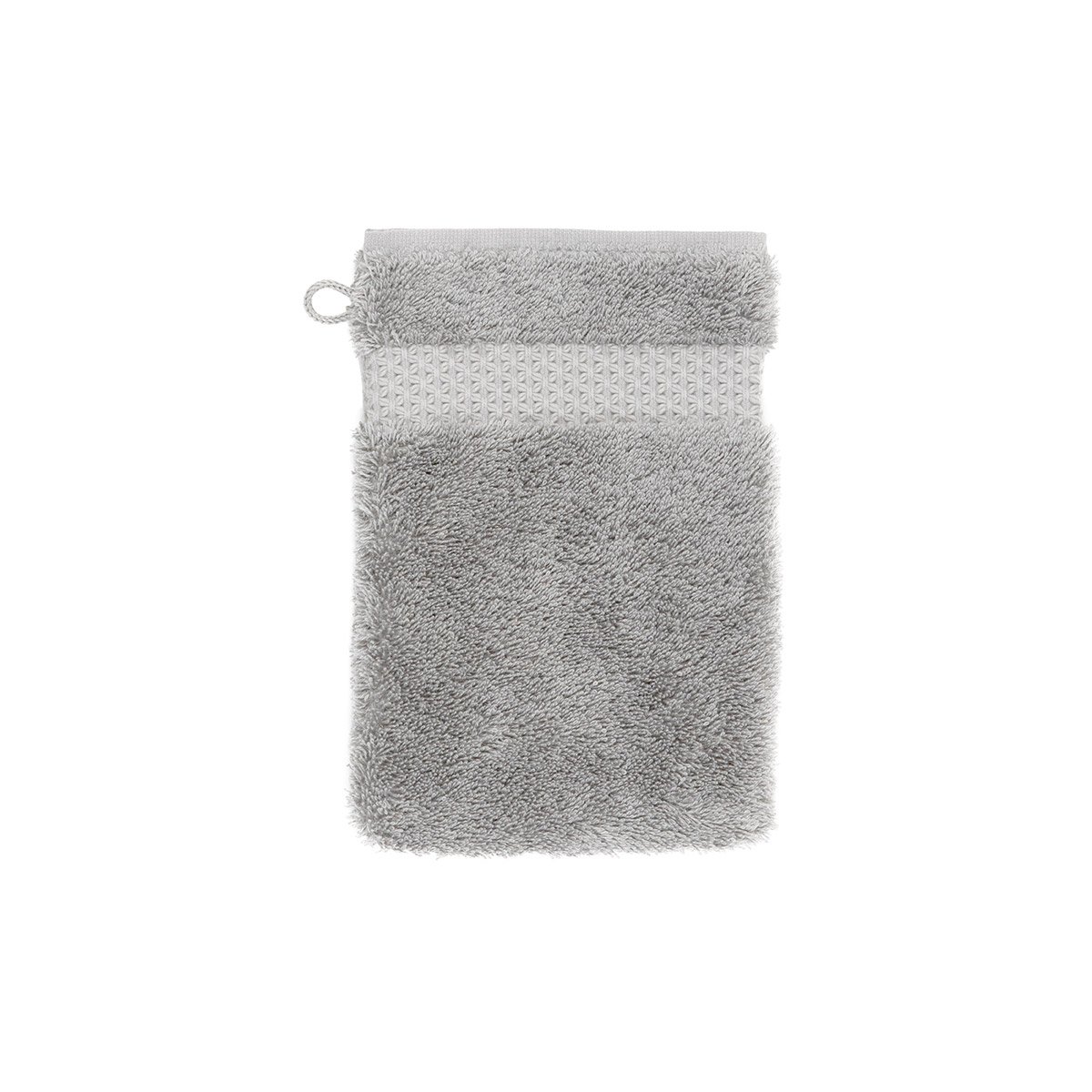 Gant de toilette  en coton modal, etoile  Platine