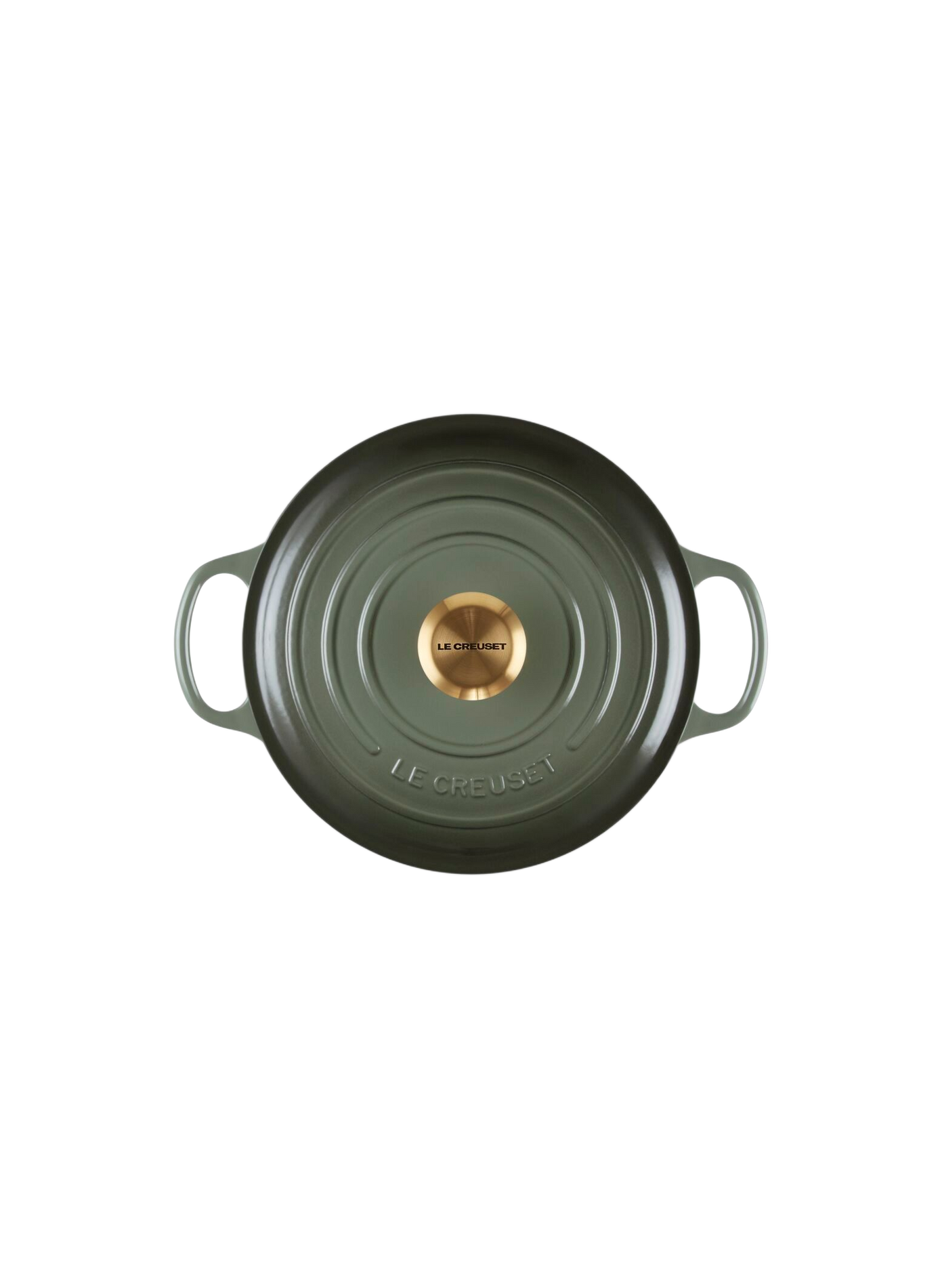 Runde emaillierte Gusseisen-Cocotte LE CREUSET Grun