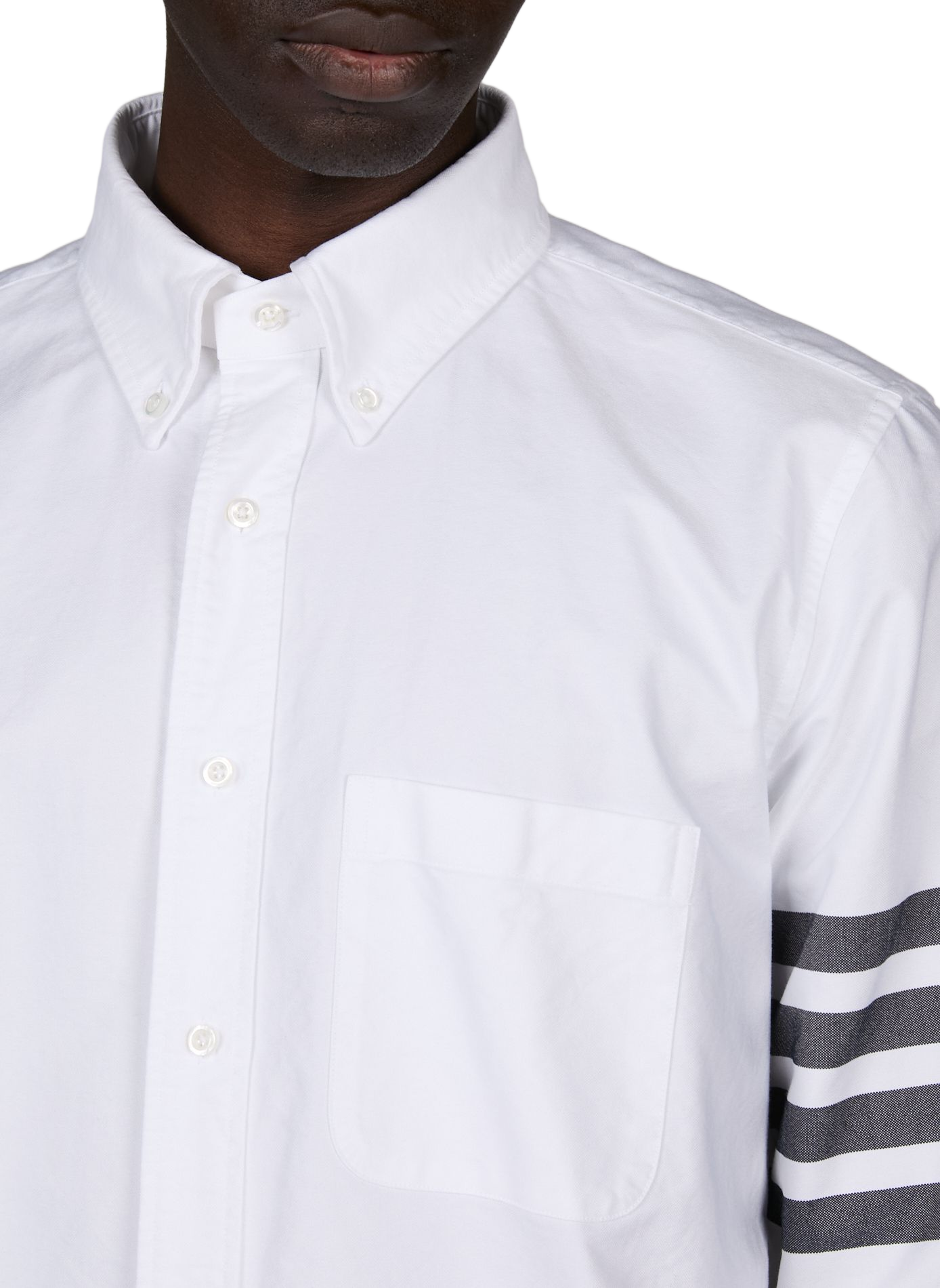 Katoenen overhemd THOM BROWNE Wit