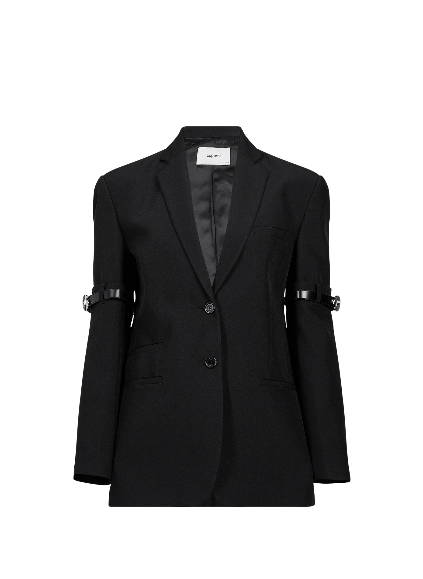 Structured blazer with logo belt COPERNI Black