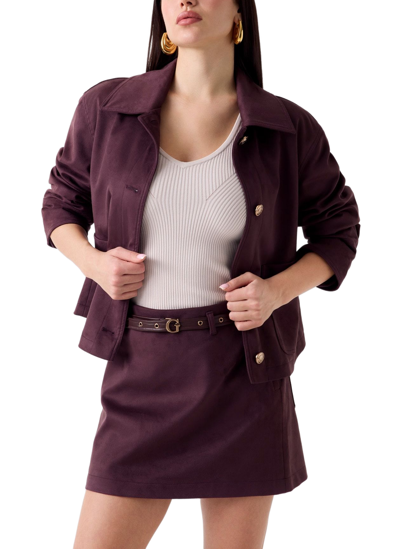 Jacket with classic collar GUESS Multicolour