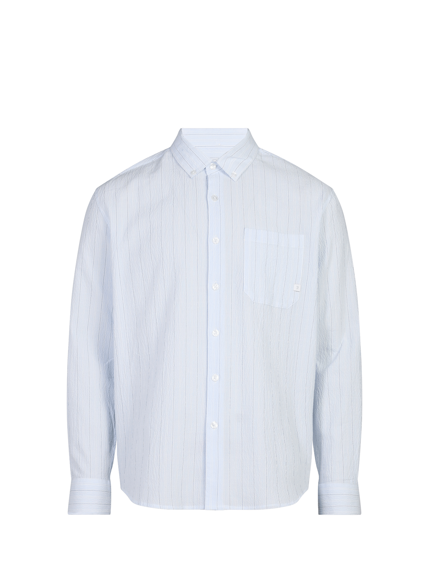 Straight cotton shirt FARAH Blue