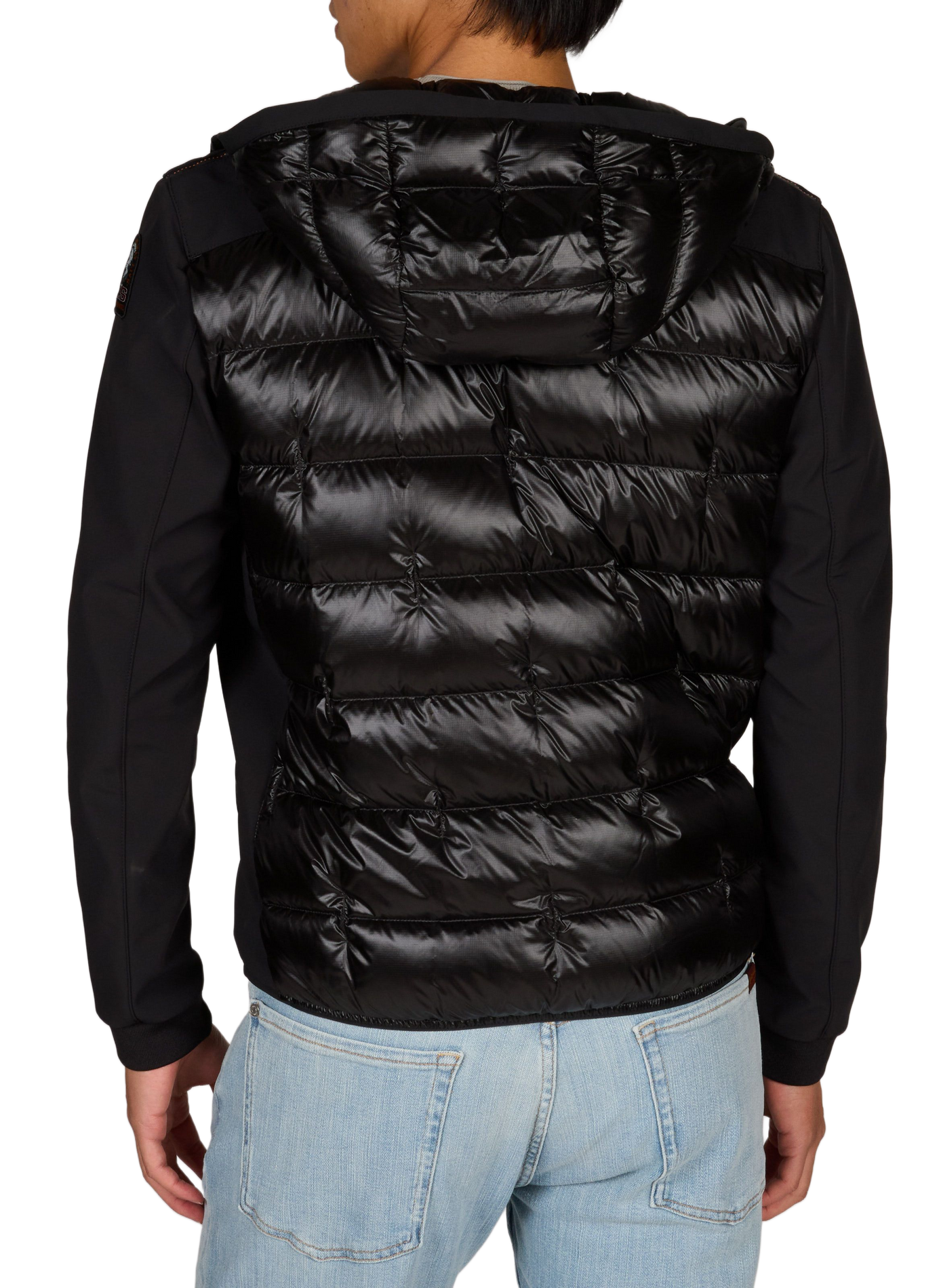 Hooded straight-fit padded jacket PARAJUMPERS Black