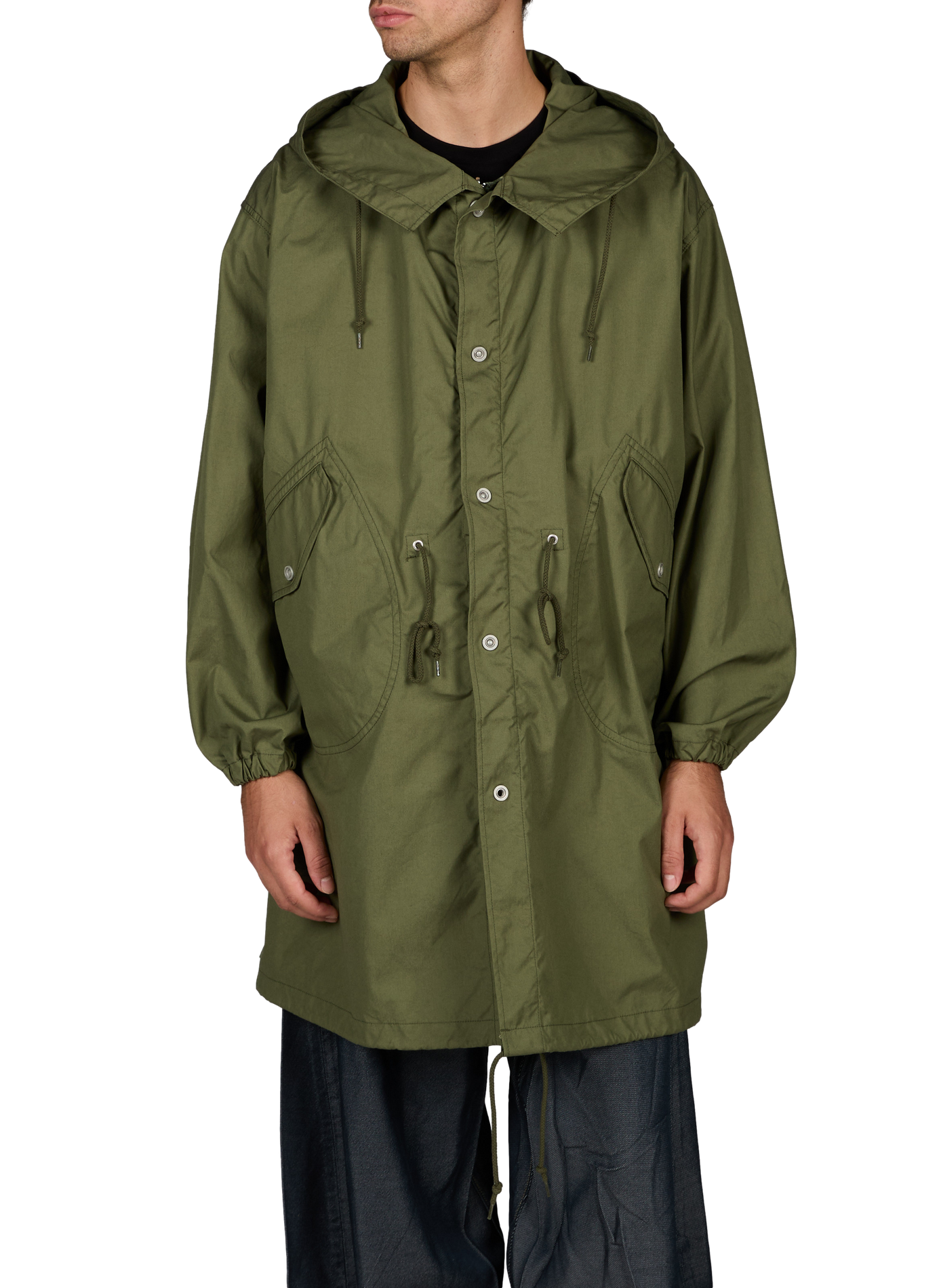 Oversized cotton-blend jacket COMME DES GARCONS HOMME Khaki