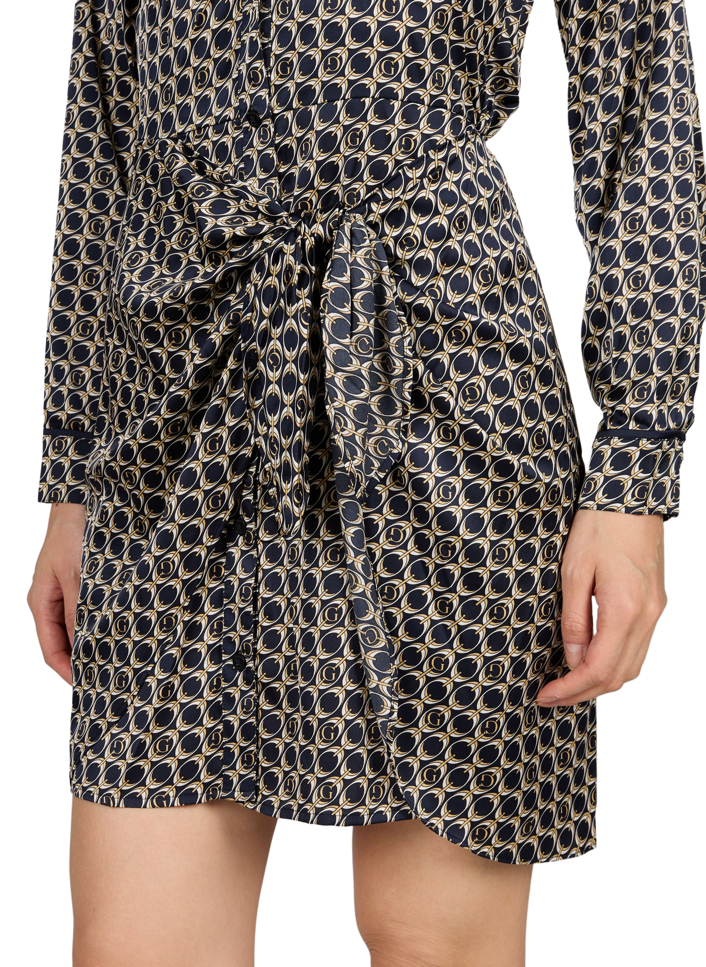 Alya printed short tie dress GUESS Beige
