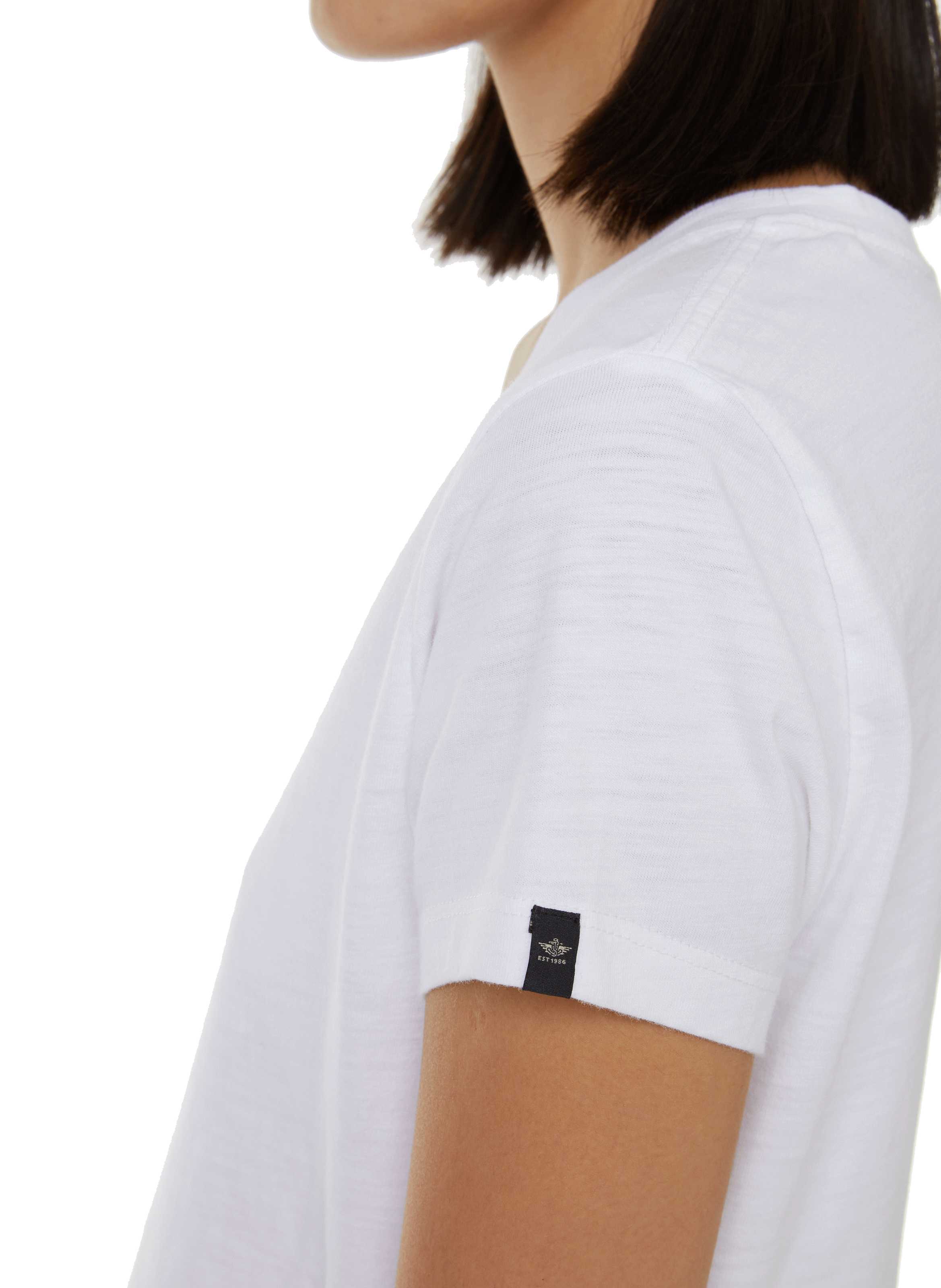 Cotton V-neck T-shirt DOCKERS White