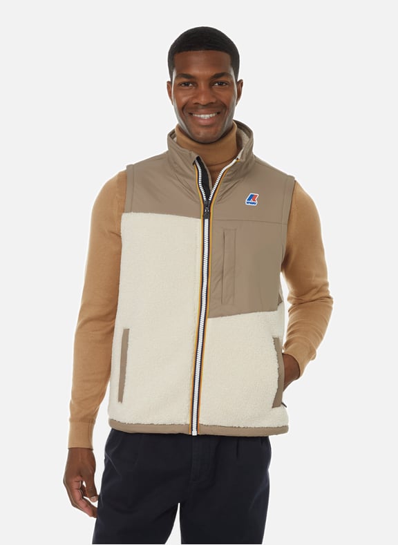 Mens sleeveless top fleece jacket