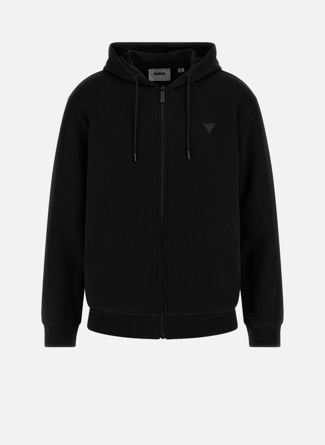 GUESS cotton zip-up hoodie