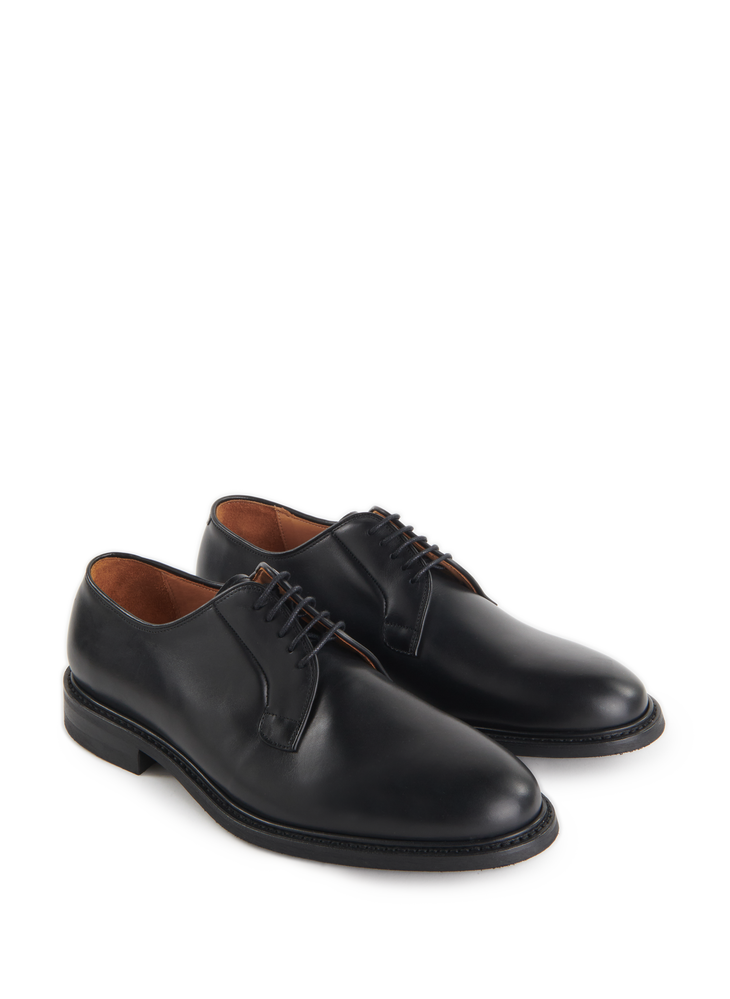 Leather derby shoes SAISON 1865 Black