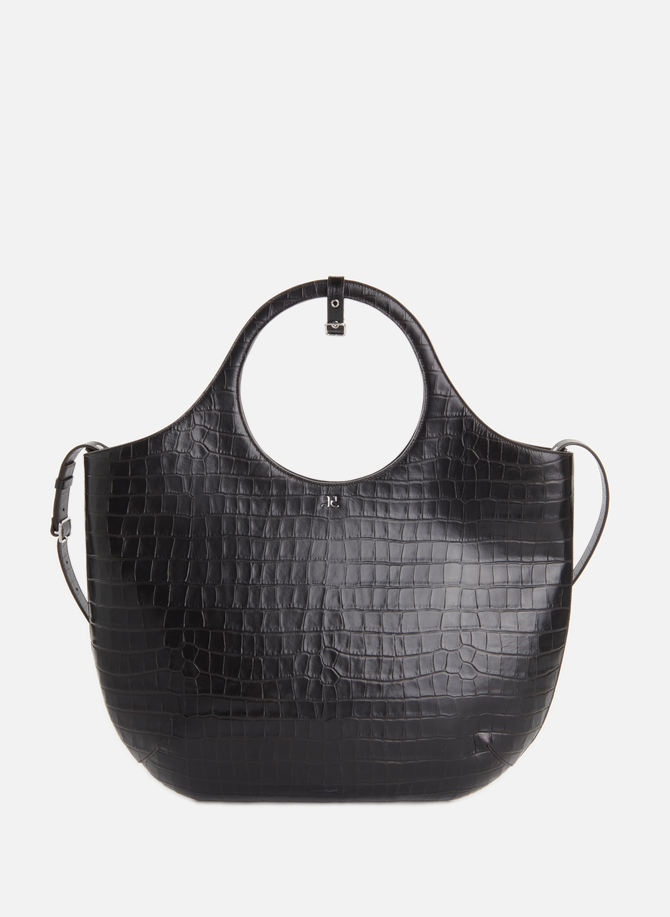 Holy Bag crocodile-embossed leather handbag COURRÈGES