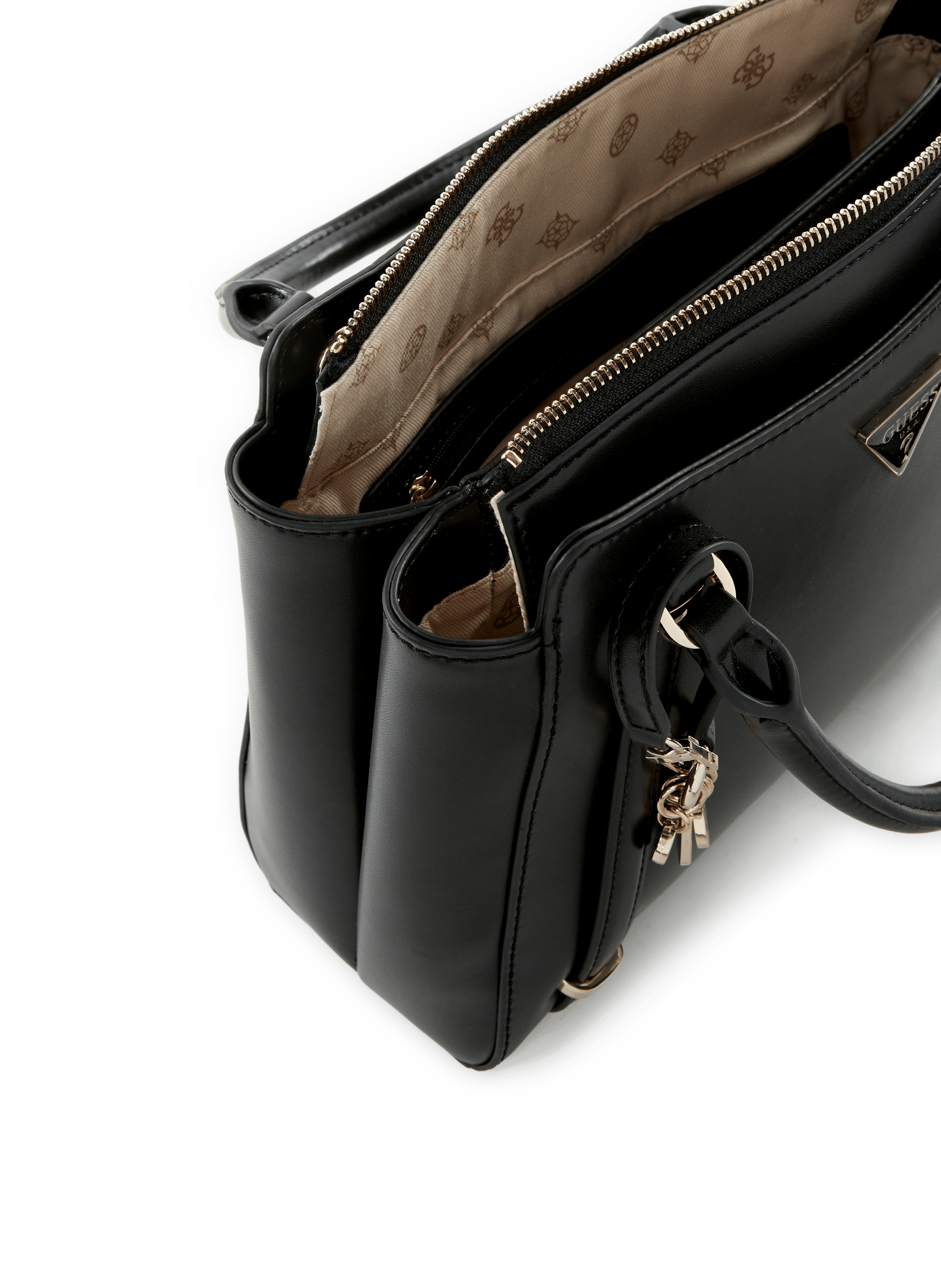 FLORAL QUILTED BAG GUESS Black