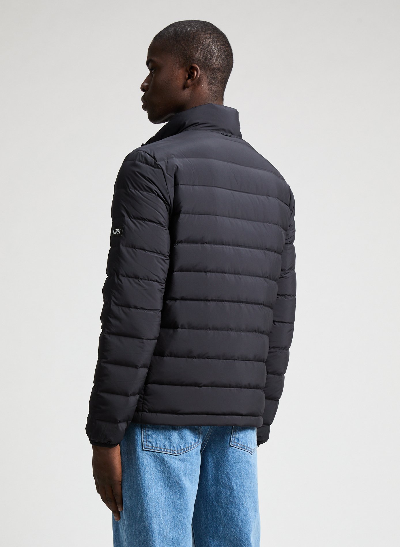 Doudoune matelassée col montant AIGLE Noir