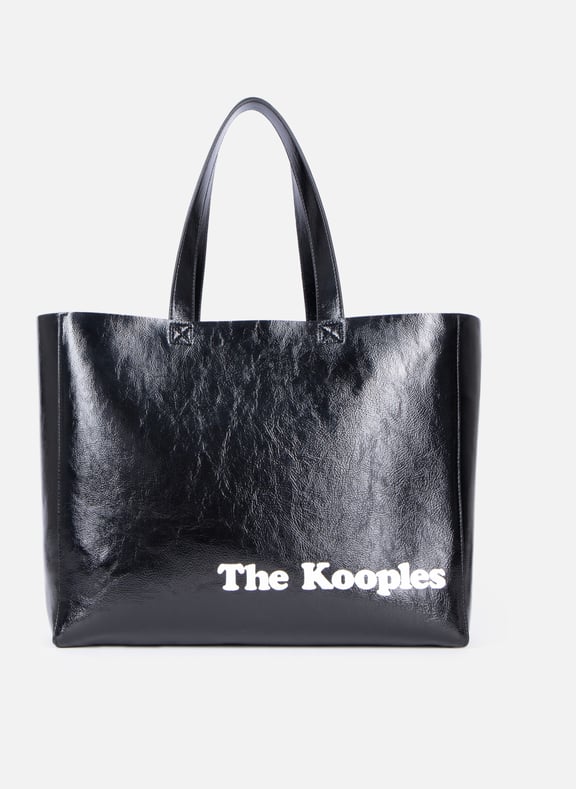 Sac cabas effet cuir Noir by THE KOOPLES THE KOOPLES Sac cabas effet cuir Noir