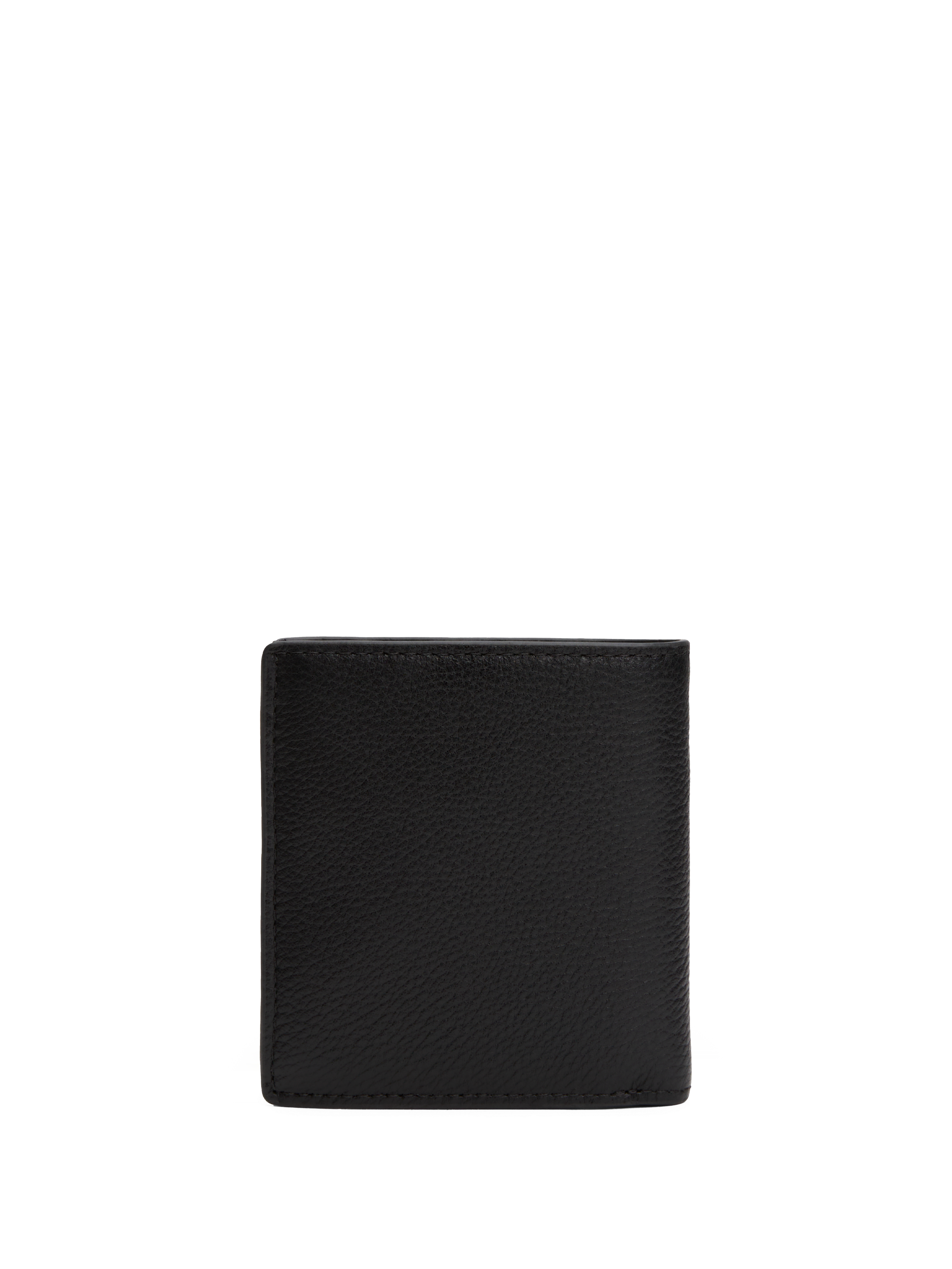 Three-fold leather logo wallet TOMMY HILFIGER Black