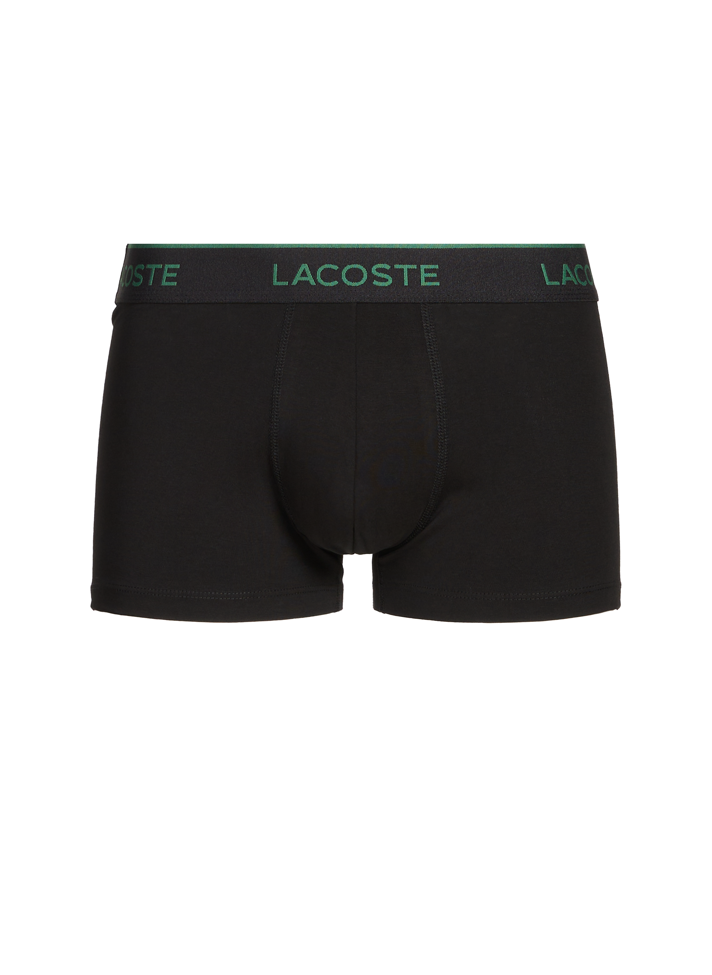Set of three cotton-blend boxers LACOSTE Black