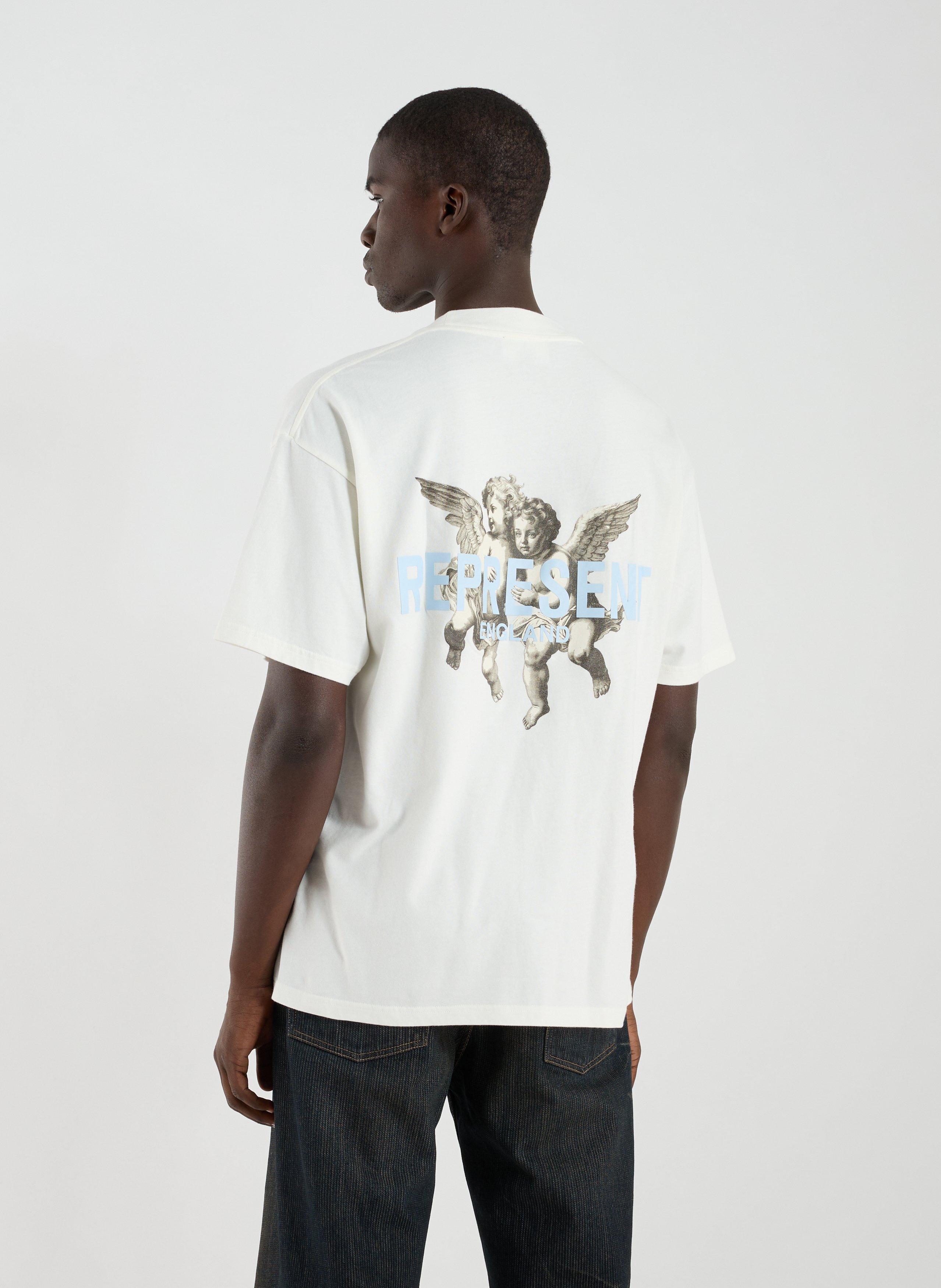 Printed cotton T-shirt REPRESENT White