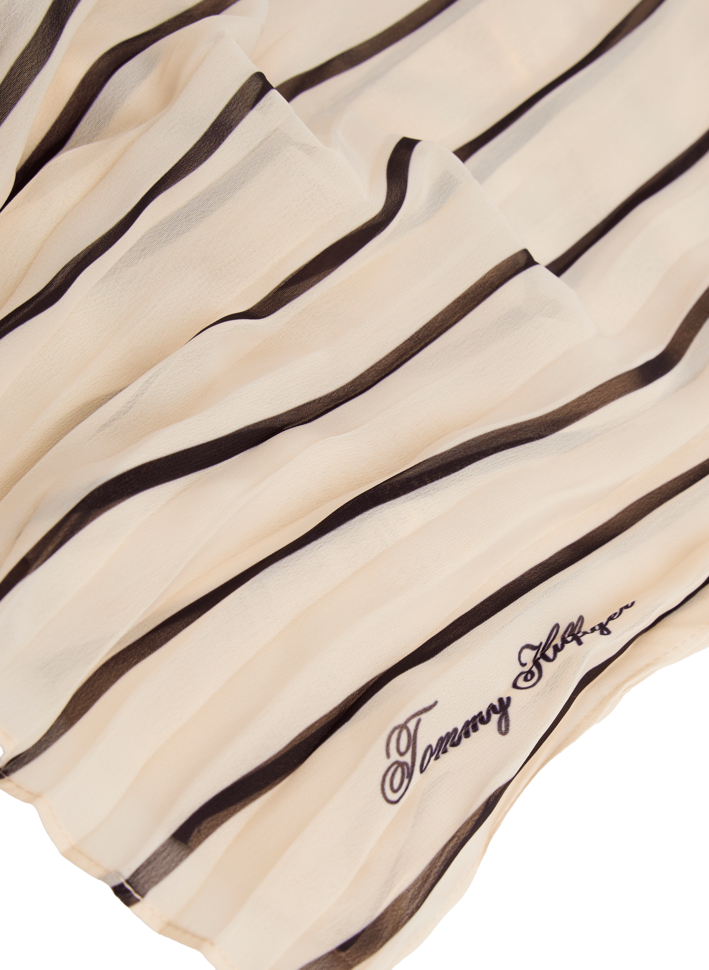 Echarpe à rayures  TOMMY HILFIGER Beige