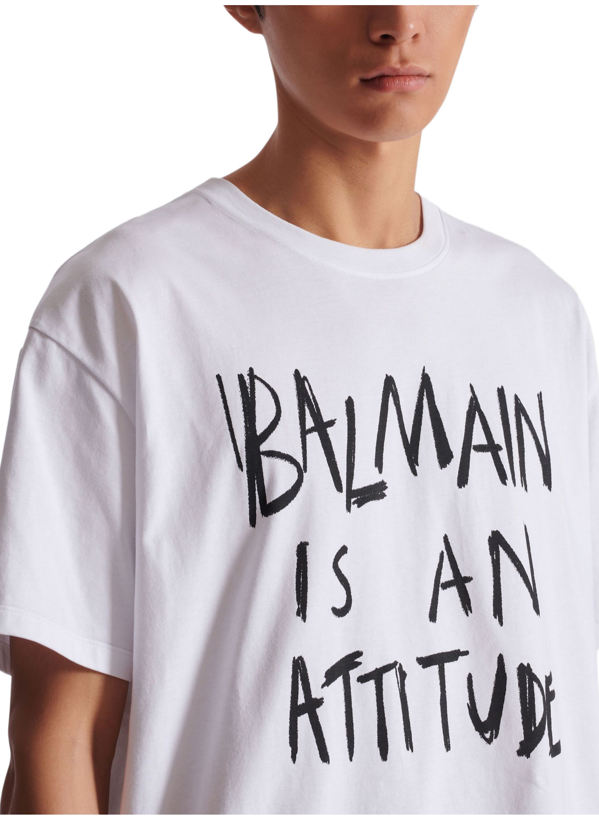 T-shirt à imprimé BALMAIN Blanc