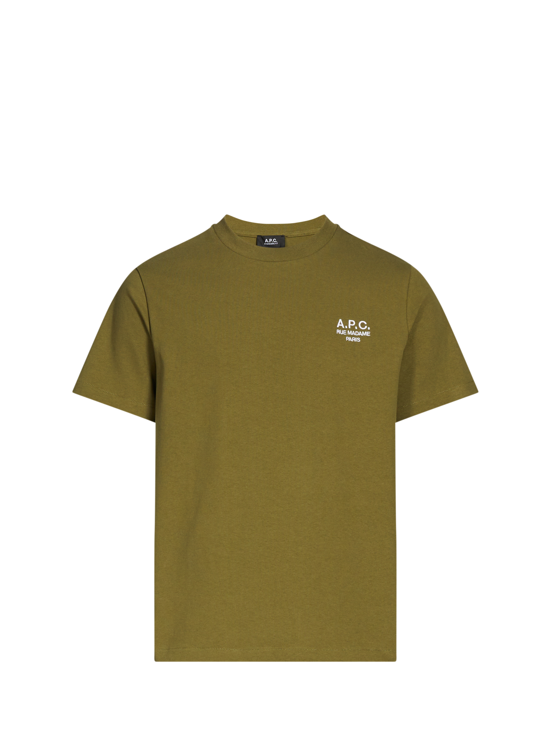 A.P.C. T-shirt en coton Kaki