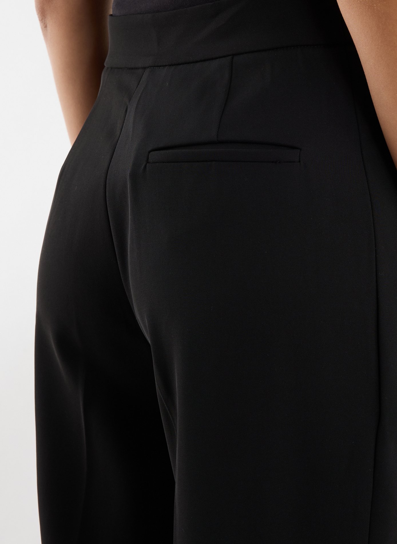 Pantalon droit à plis CALVIN KLEIN Noir