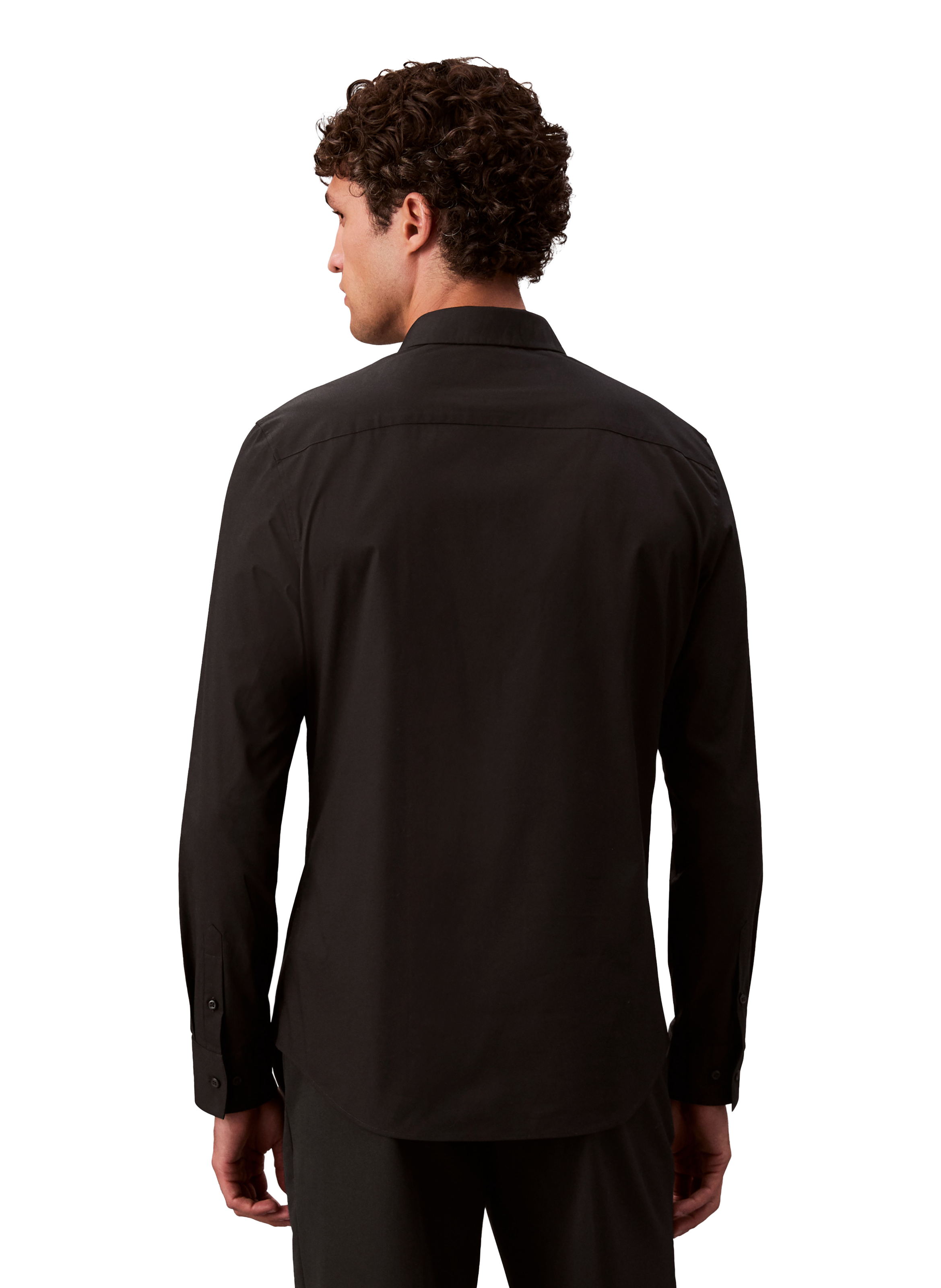 Cotton poplin shirt CALVIN KLEIN Black