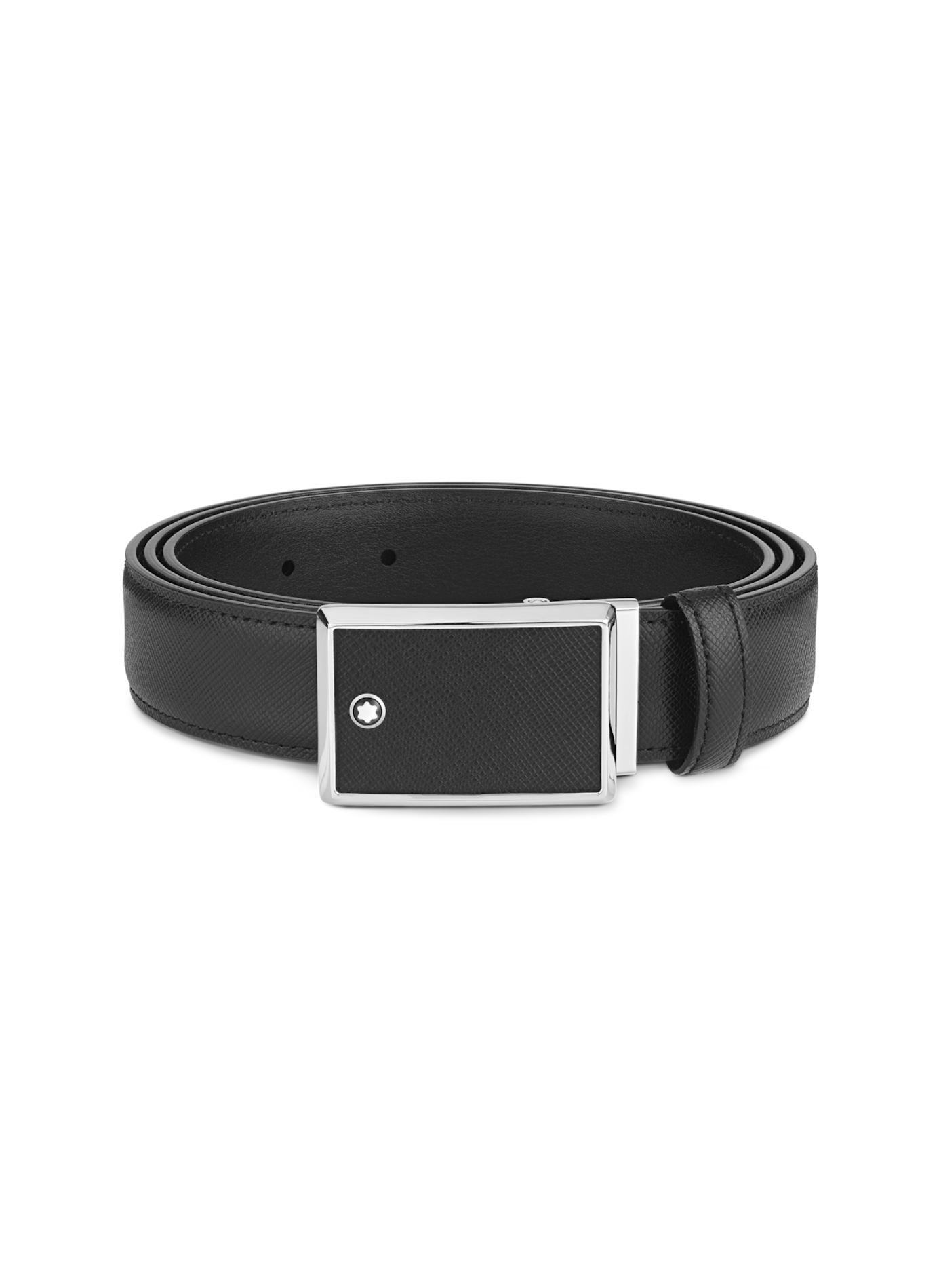 Adjustable leather belt MONTBLANC Black