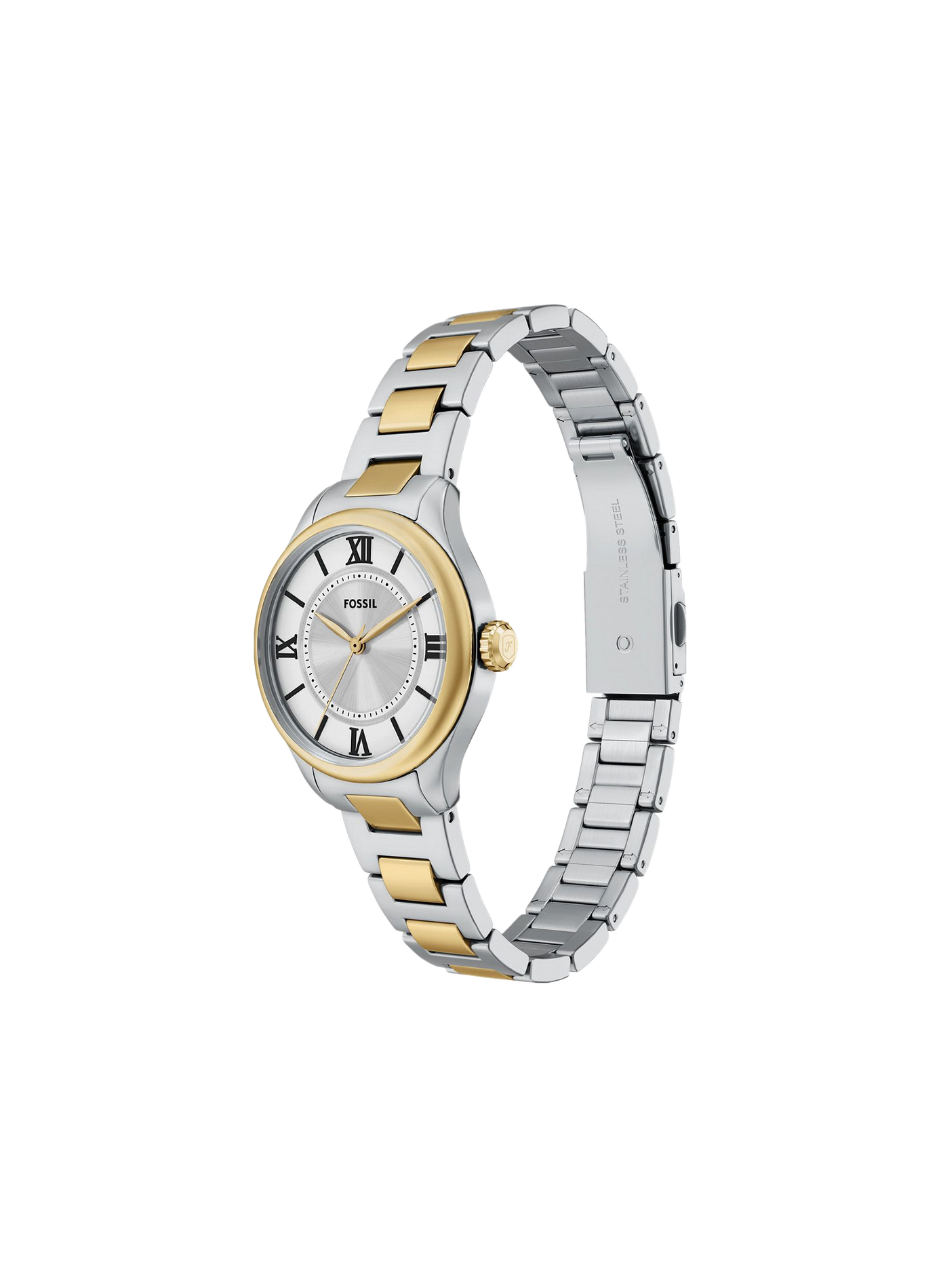 Montre quartz en acier inoxydable FOSSIL Argent