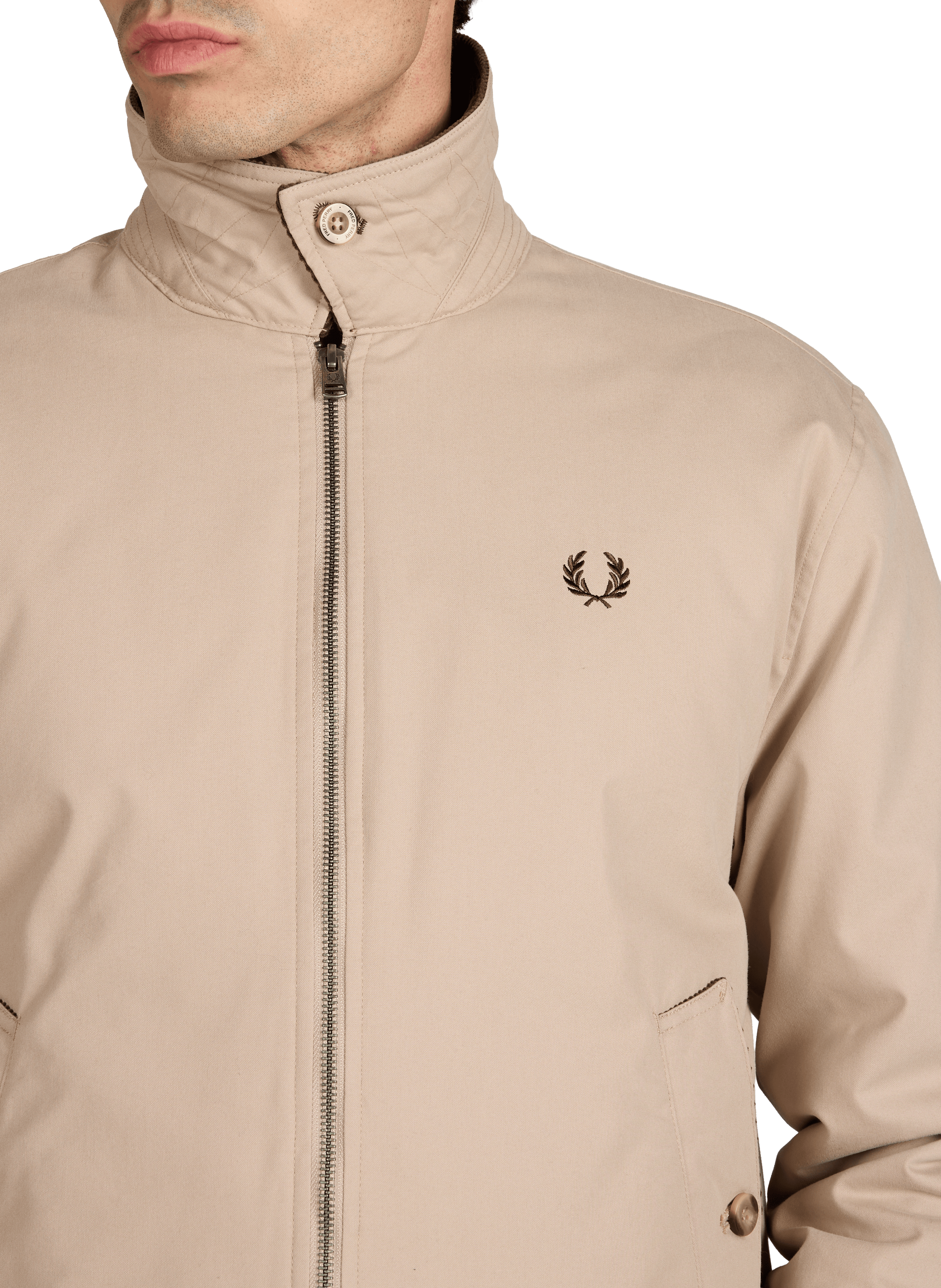 Blouson en coton mélangé FRED PERRY Beige