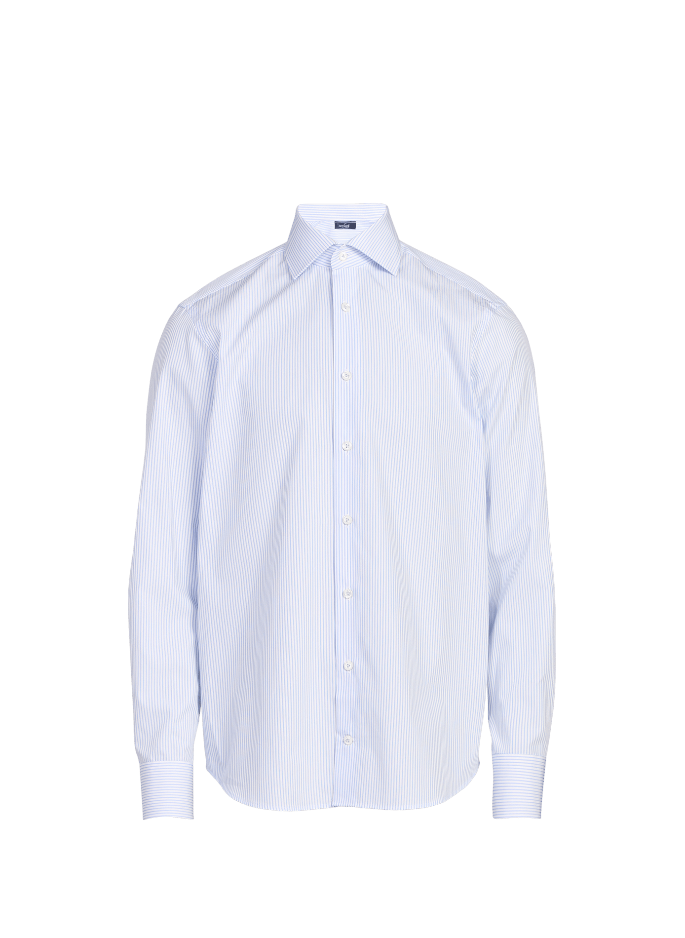 Rechte katoenen overhemd VAN LAACK Blauw