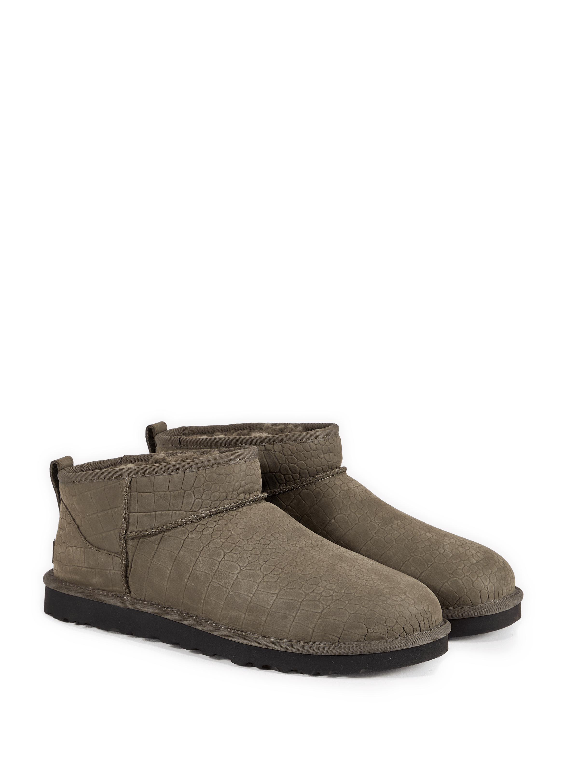 Boots Classic Ultra Mini imprimé crocodile UGG Marron