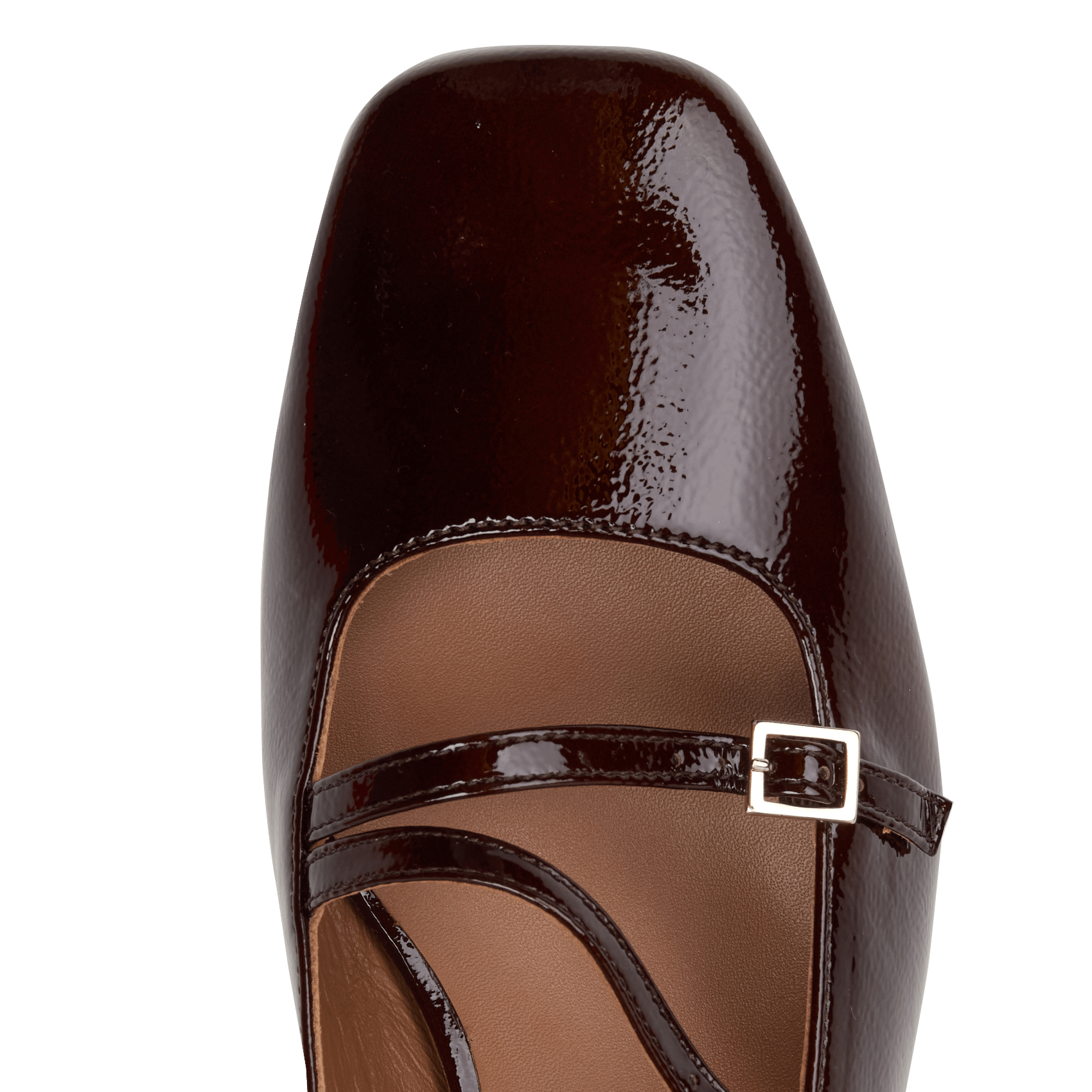 Babies slingback à brides en cuir verni becca BOBBIES Marron