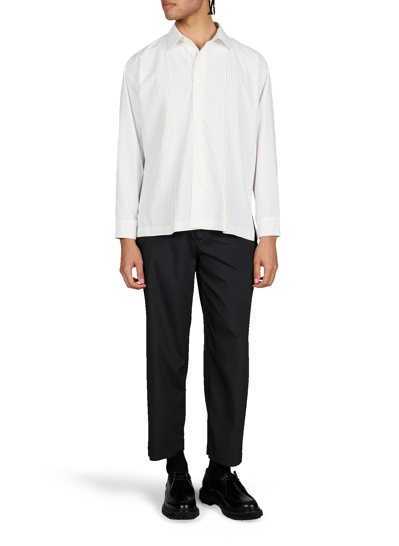 Oversized shirt with classic collar ISSEY MIYAKE Beige