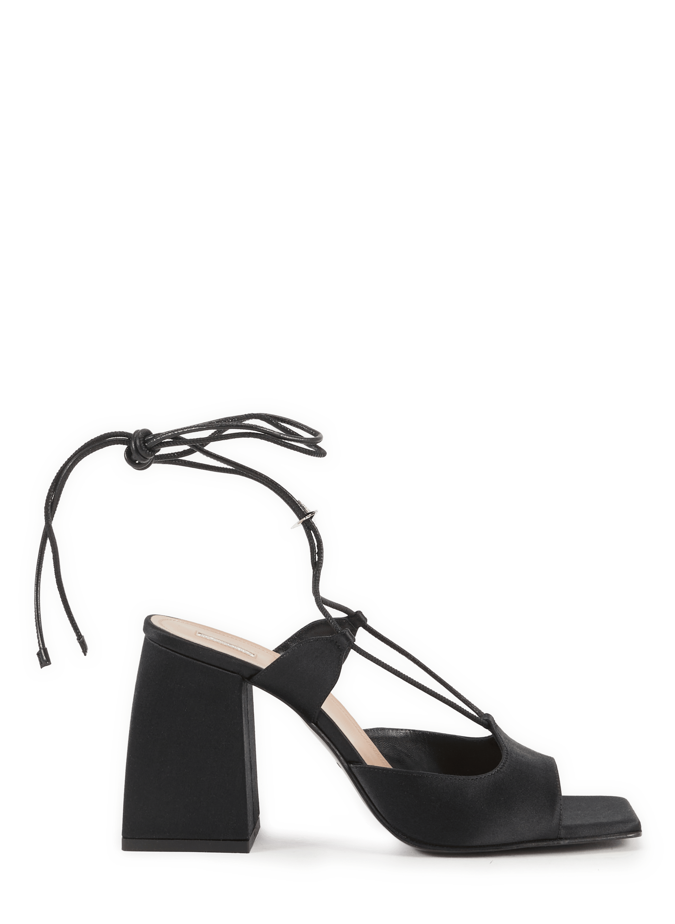 Sandales à talon satinées Bulla Gala NODALETO Noir