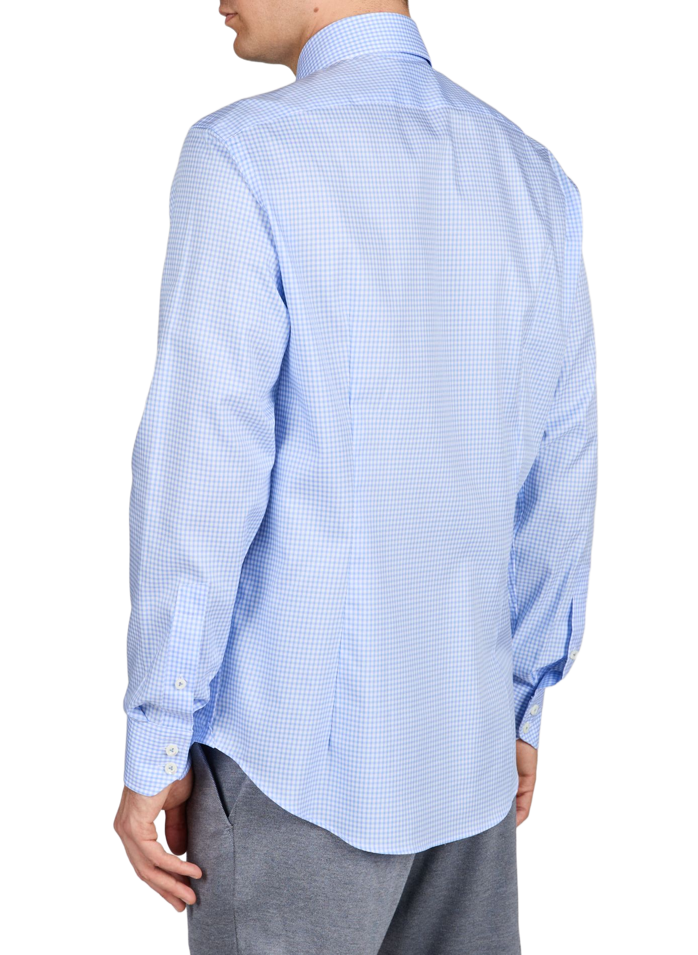 Chemise à carreaux en coton VAN LAACK Bleu