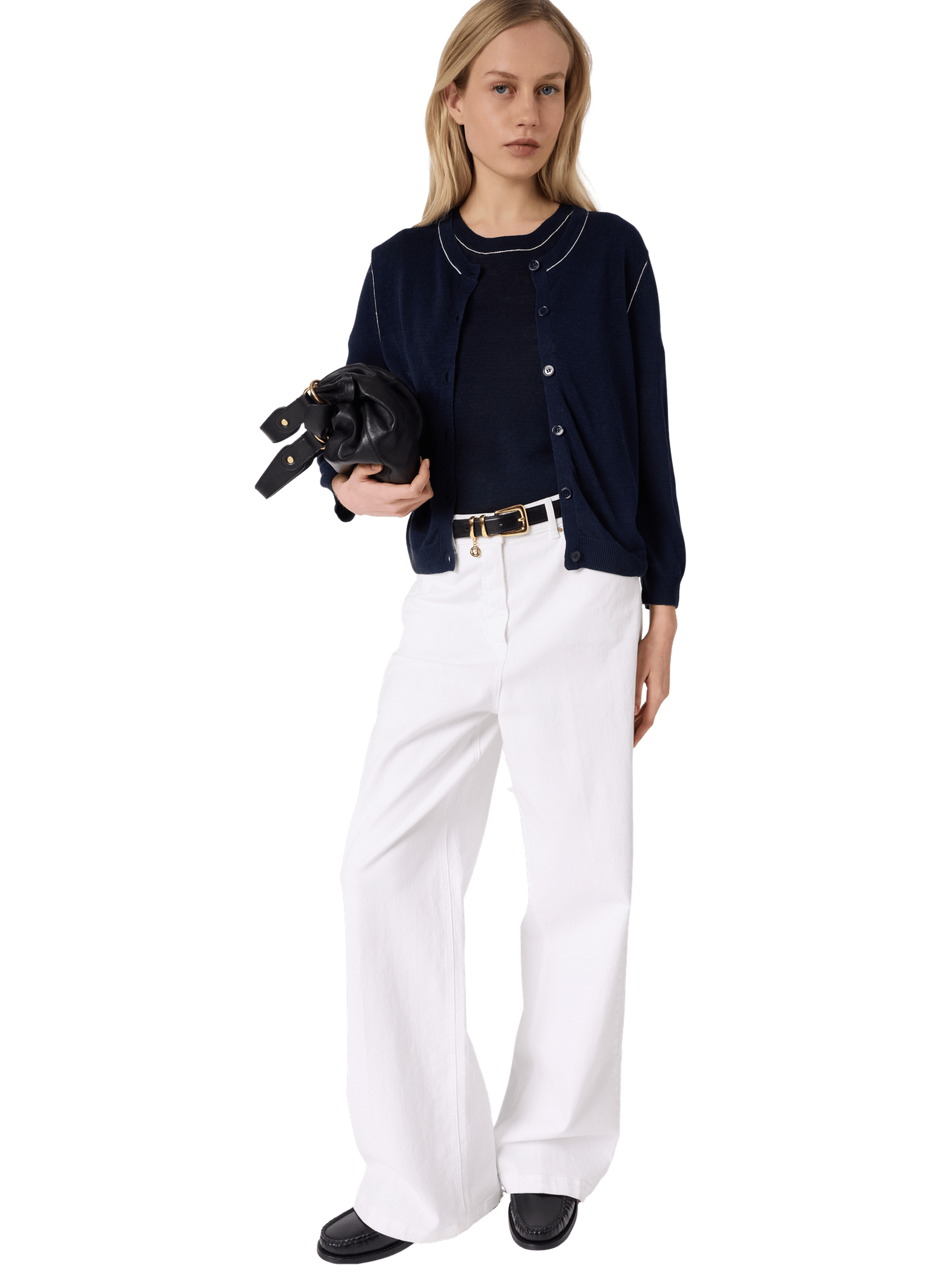 Gilet en lin mélangé - lorys GERARD DAREL Bleu