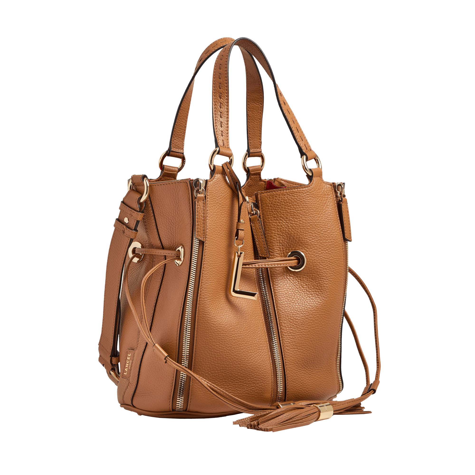 Handtas eerste flirt capsule 150 jaar in kalfsleer LANCEL Bruin