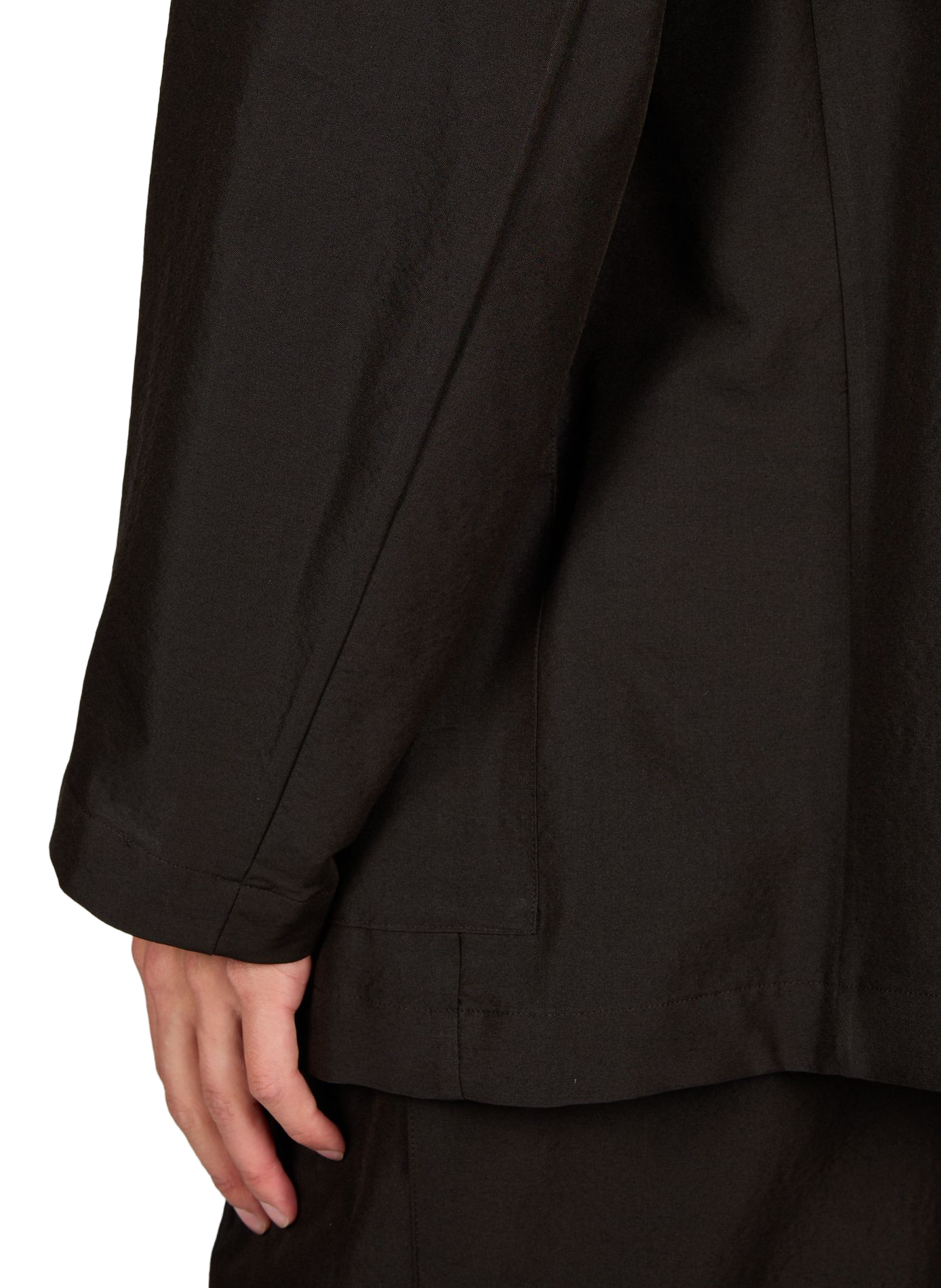 Veste blazer en laine et soie SSSTEIN Noir