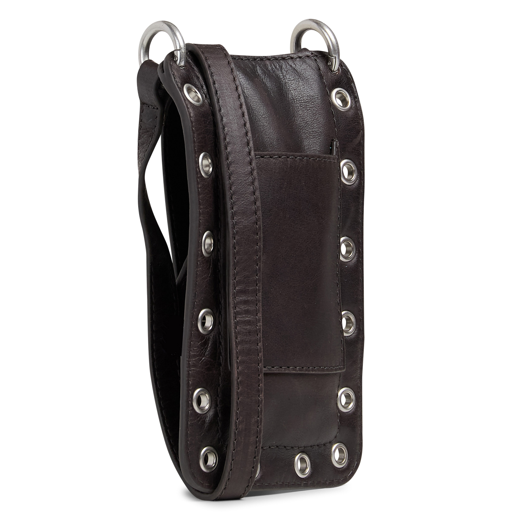Pochette de téléphone en cuir IKKS Marron