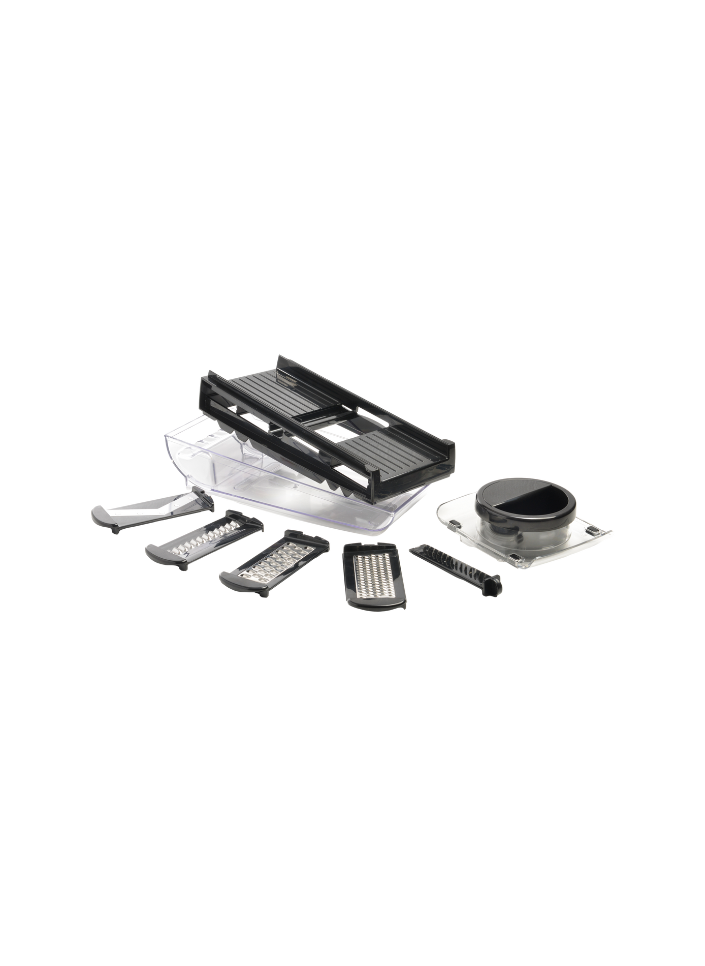 Mandoline with 5 blades and reservoir MASTRAD Black