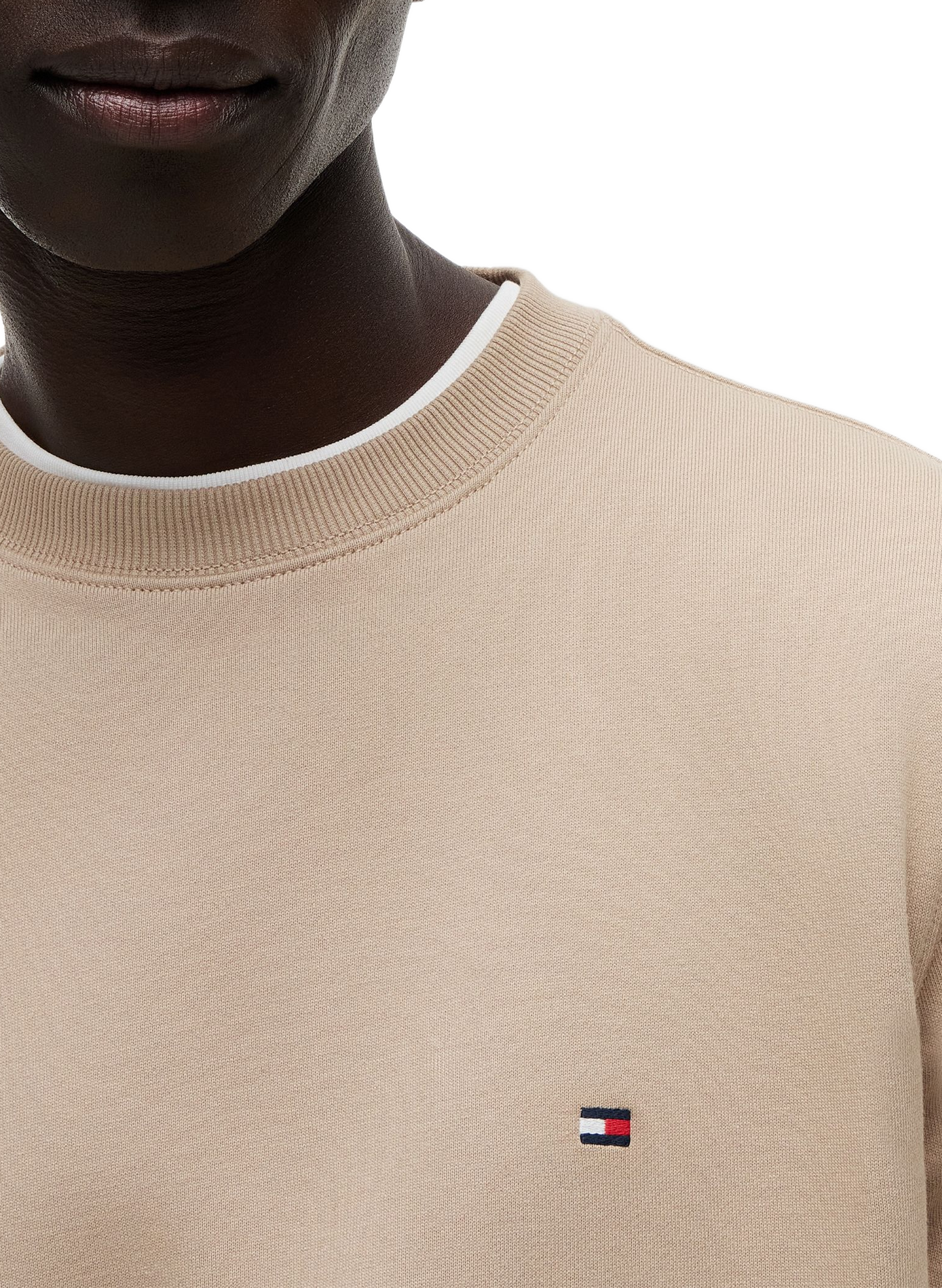 Baumwoll-Sweatshirt TOMMY HILFIGER Beige