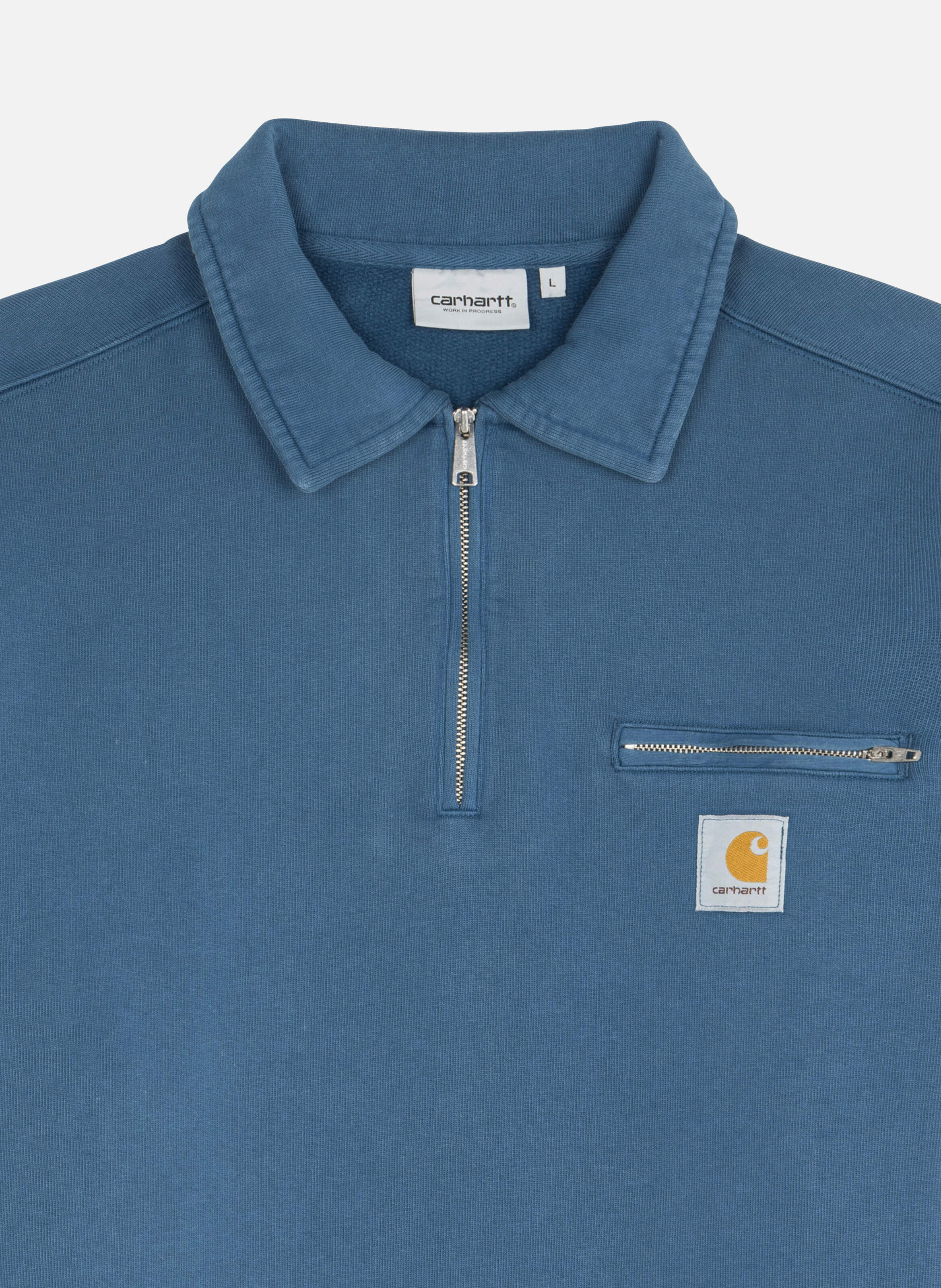 Sweat zippé half zip detroit sweat CARHARTT WIP Bleu