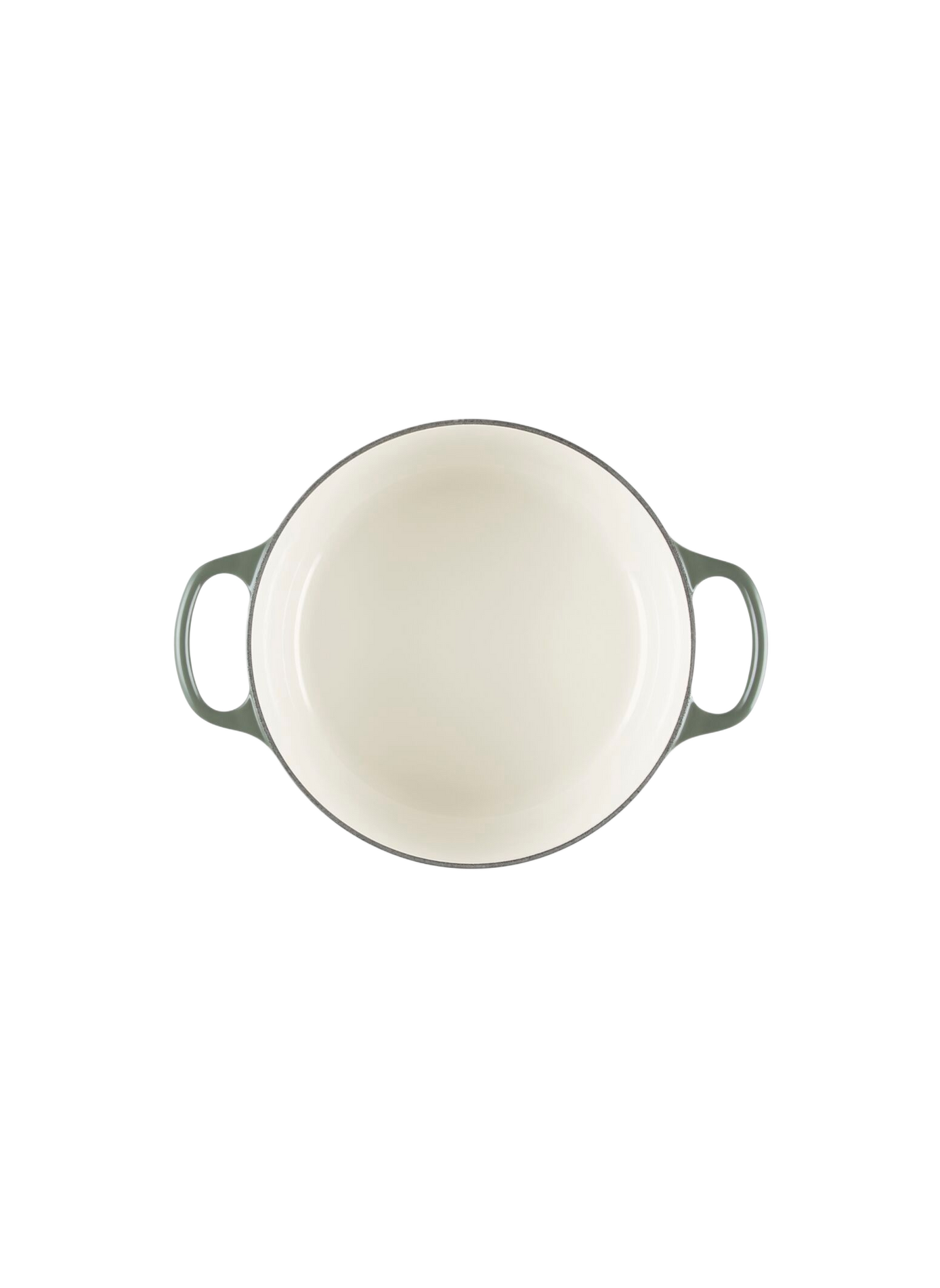 Runde emaillierte Gusseisen-Cocotte LE CREUSET Grun