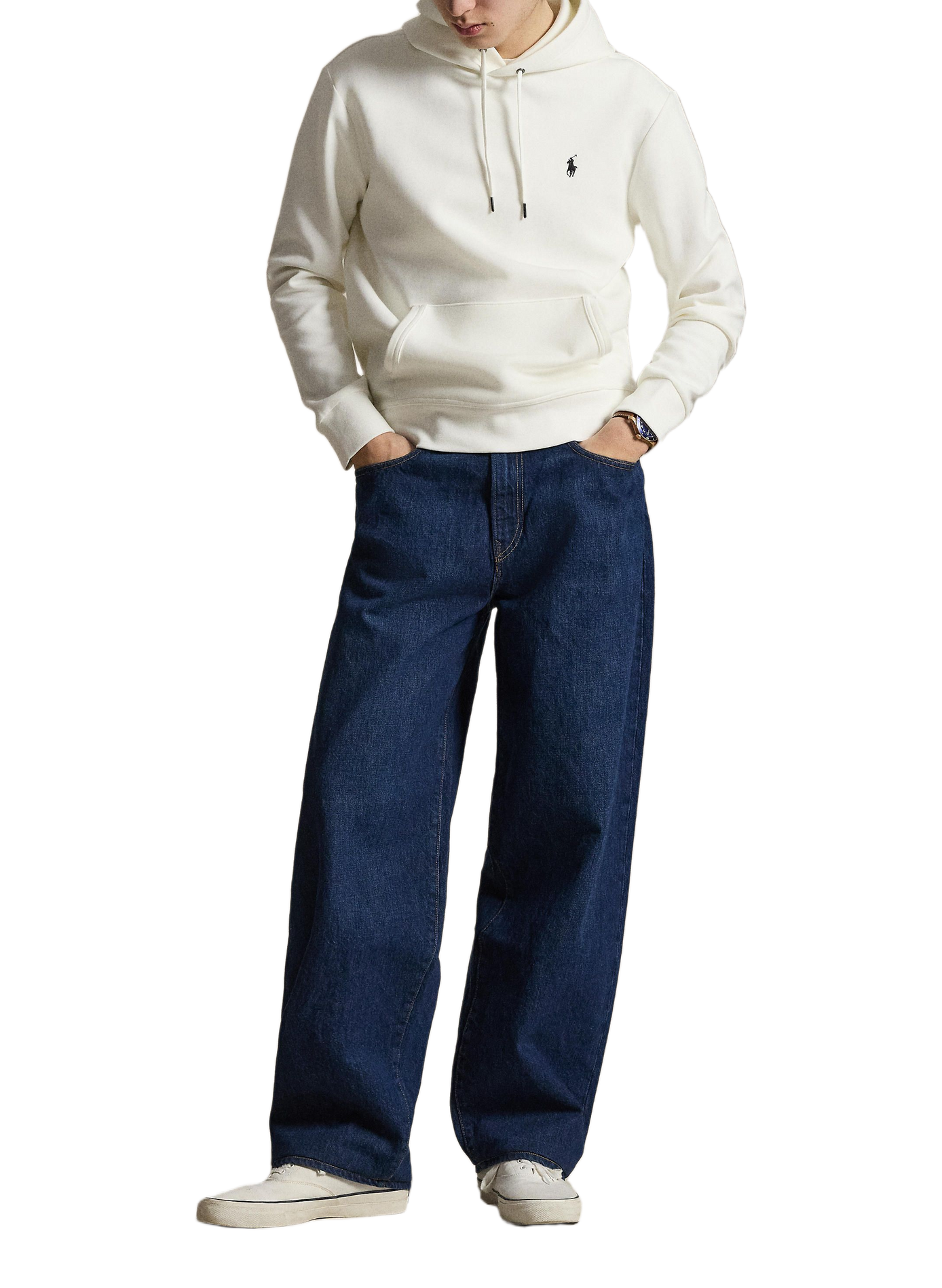 Hoodie en coton mélangé POLO RALPH LAUREN Blanc