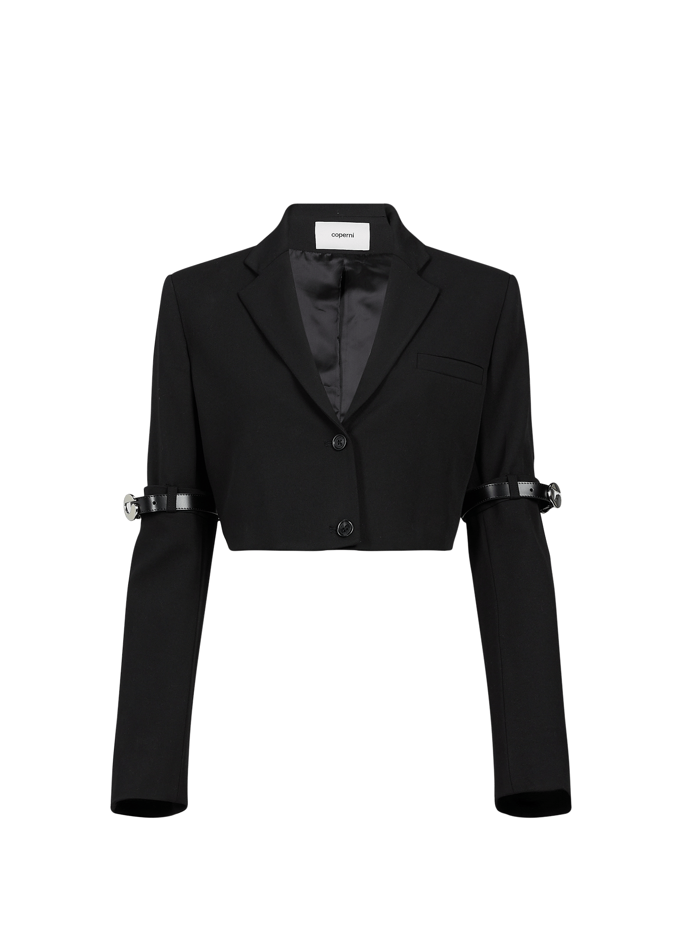 Blazer Hybrid à coupe crop COPERNI Noir